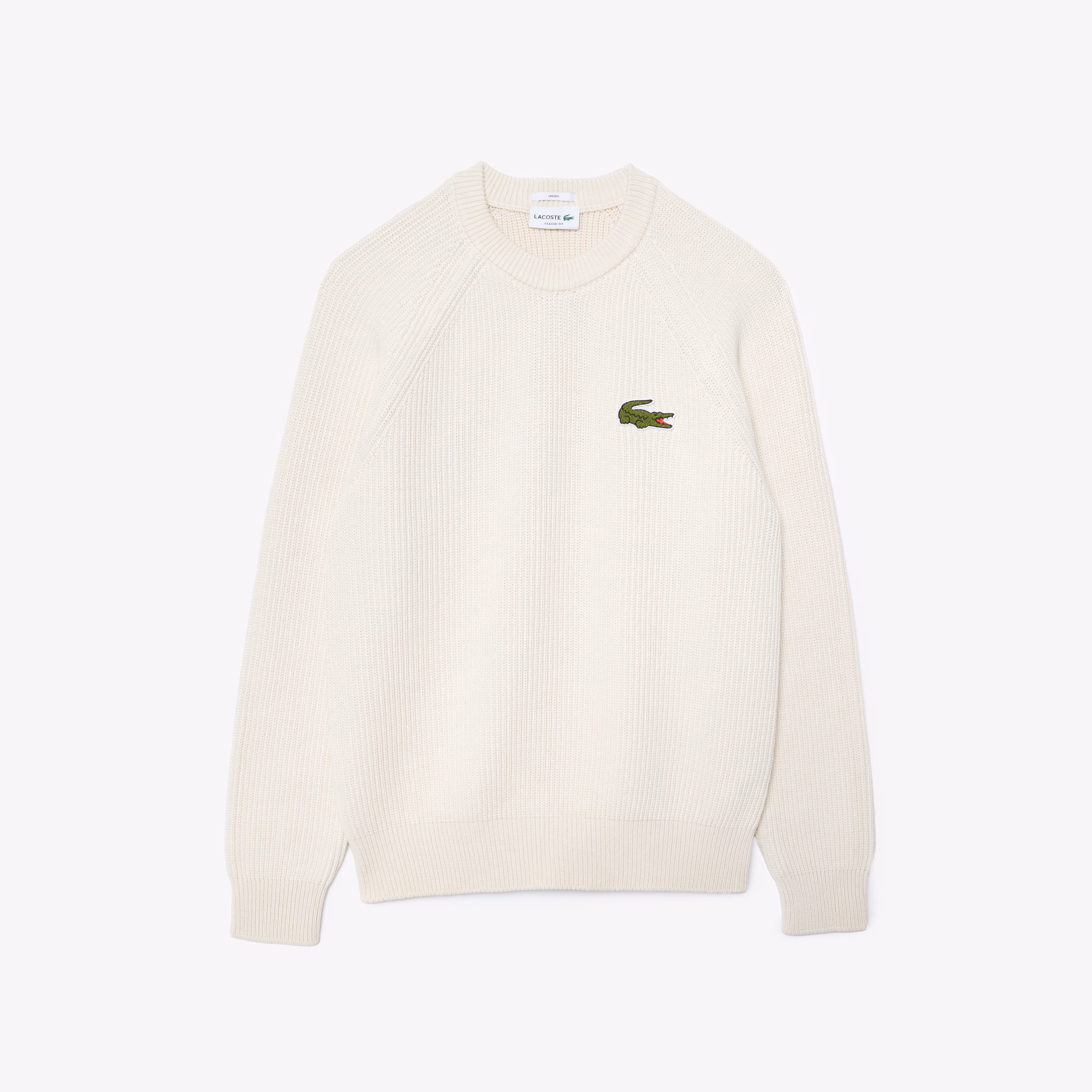 Unisex Ribbed Cotton Badge Sweater