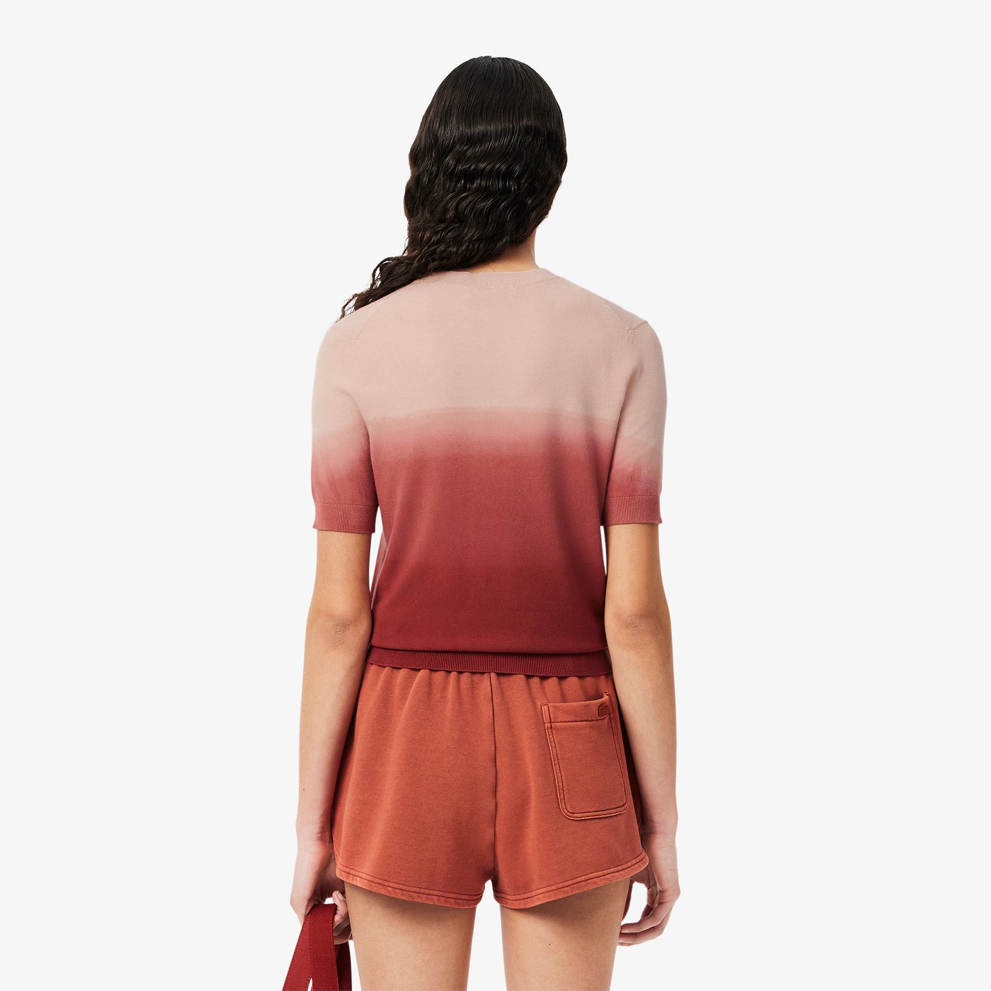 Women's Short Sleeve Ombré Sweater