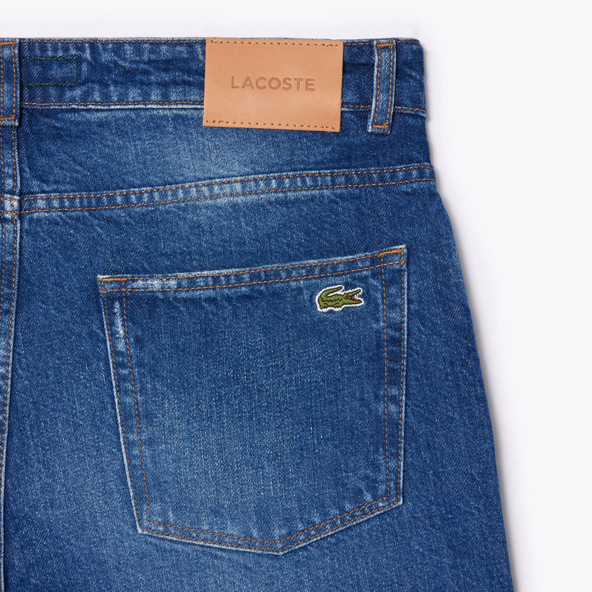 Men's 5-Pocket Straight Cut Indigo Jeans