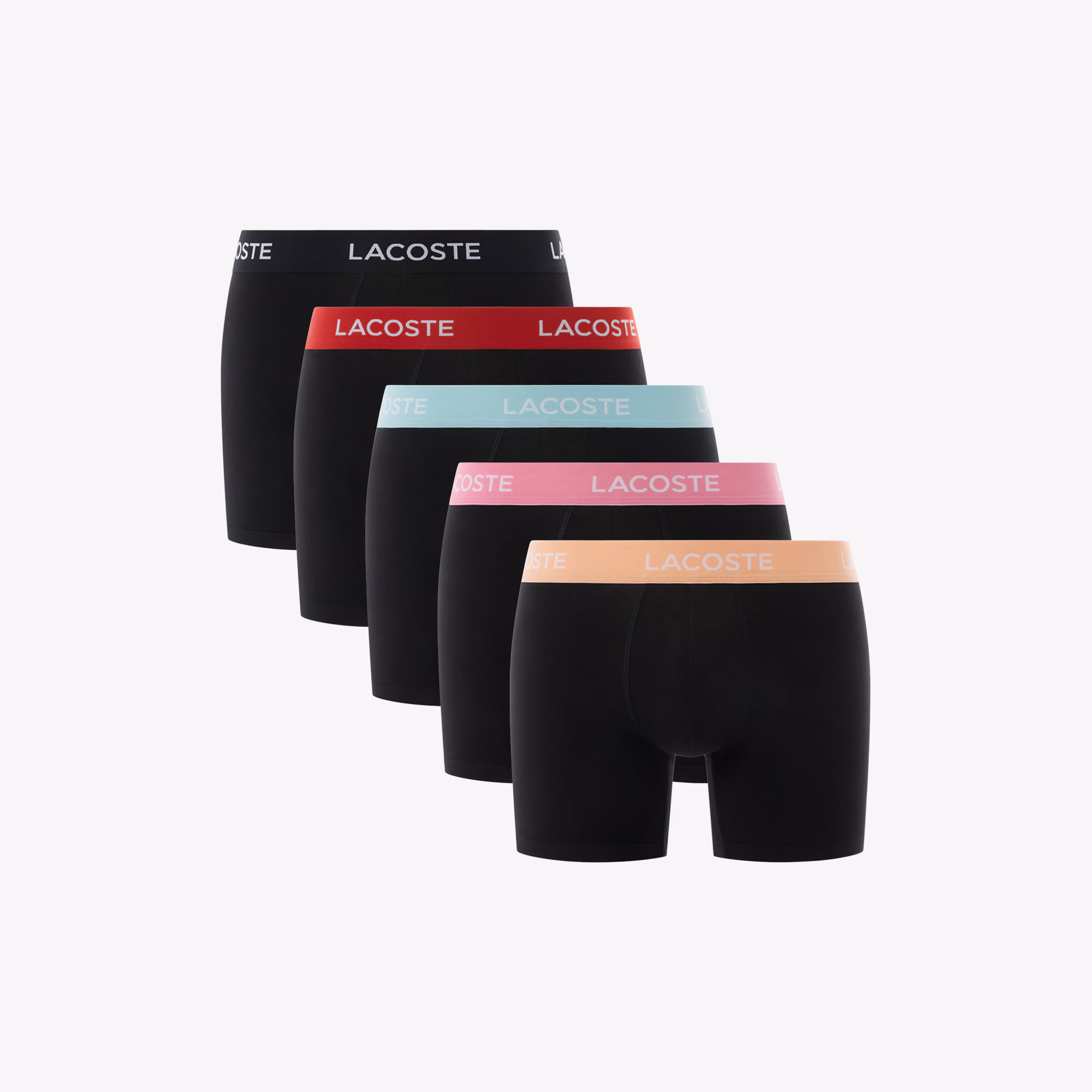 Men's Branded Waist Boxer Briefs 5-Pack