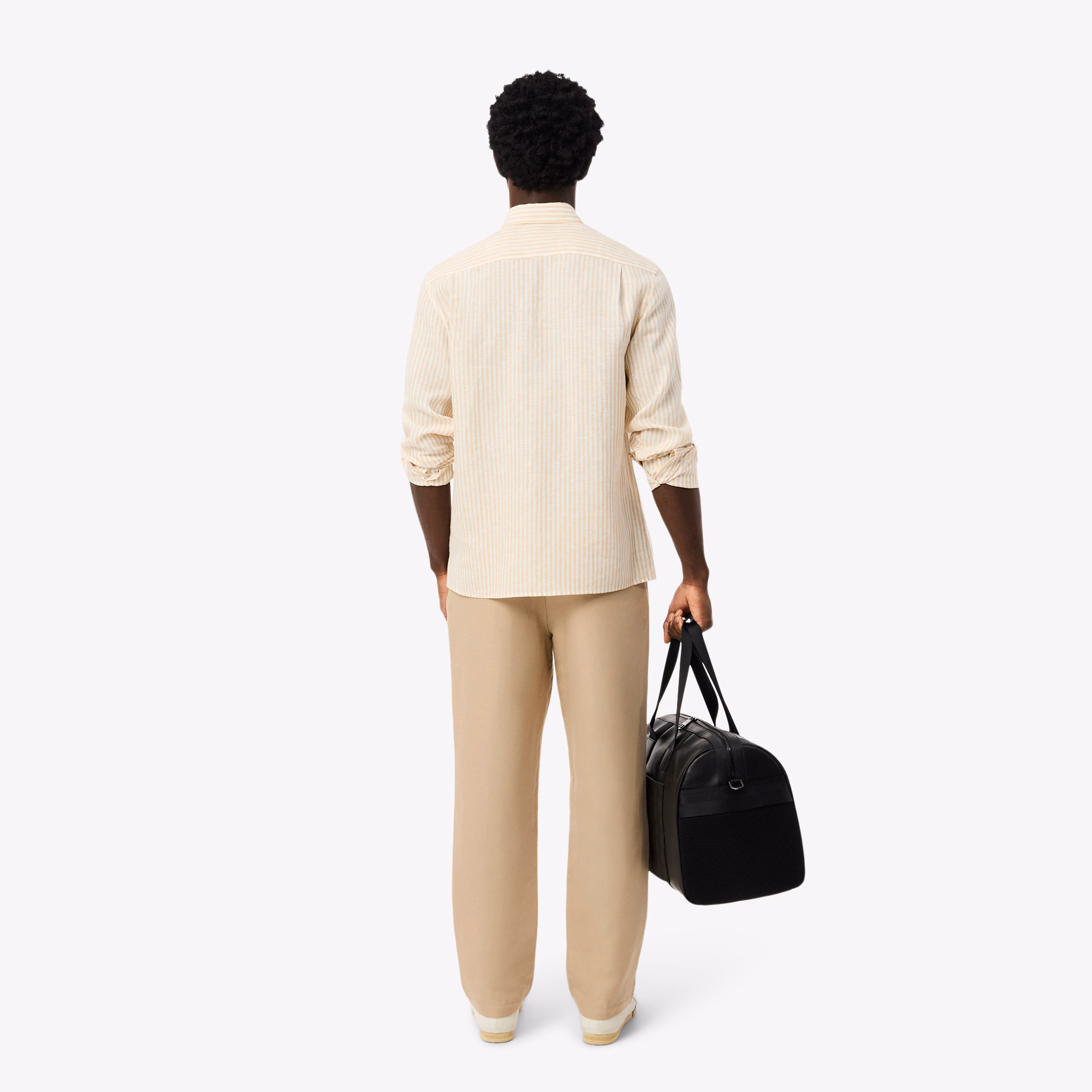 Men's Regular Fit Linen Twill Pants