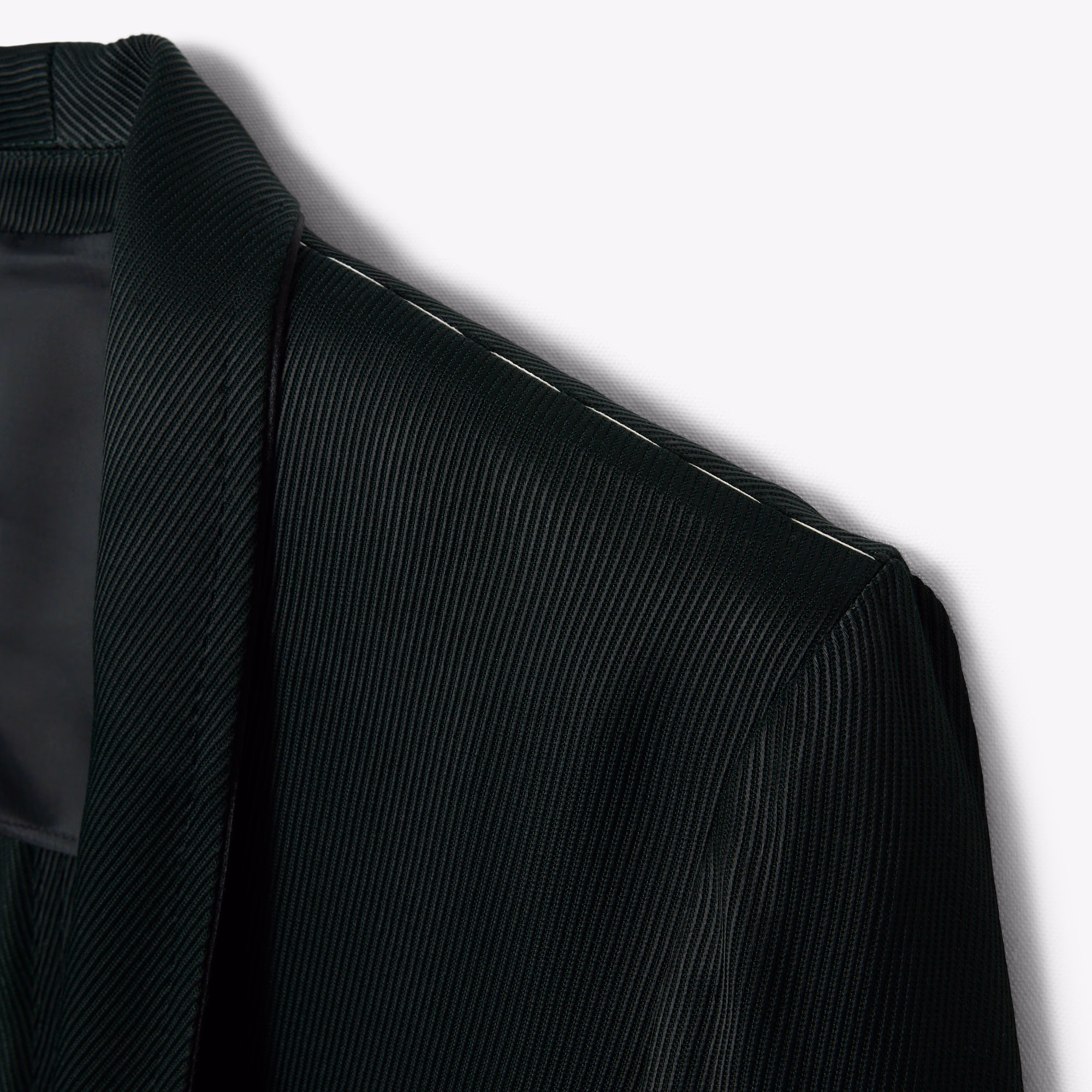 Runway Satin Shawl Neck Blazer