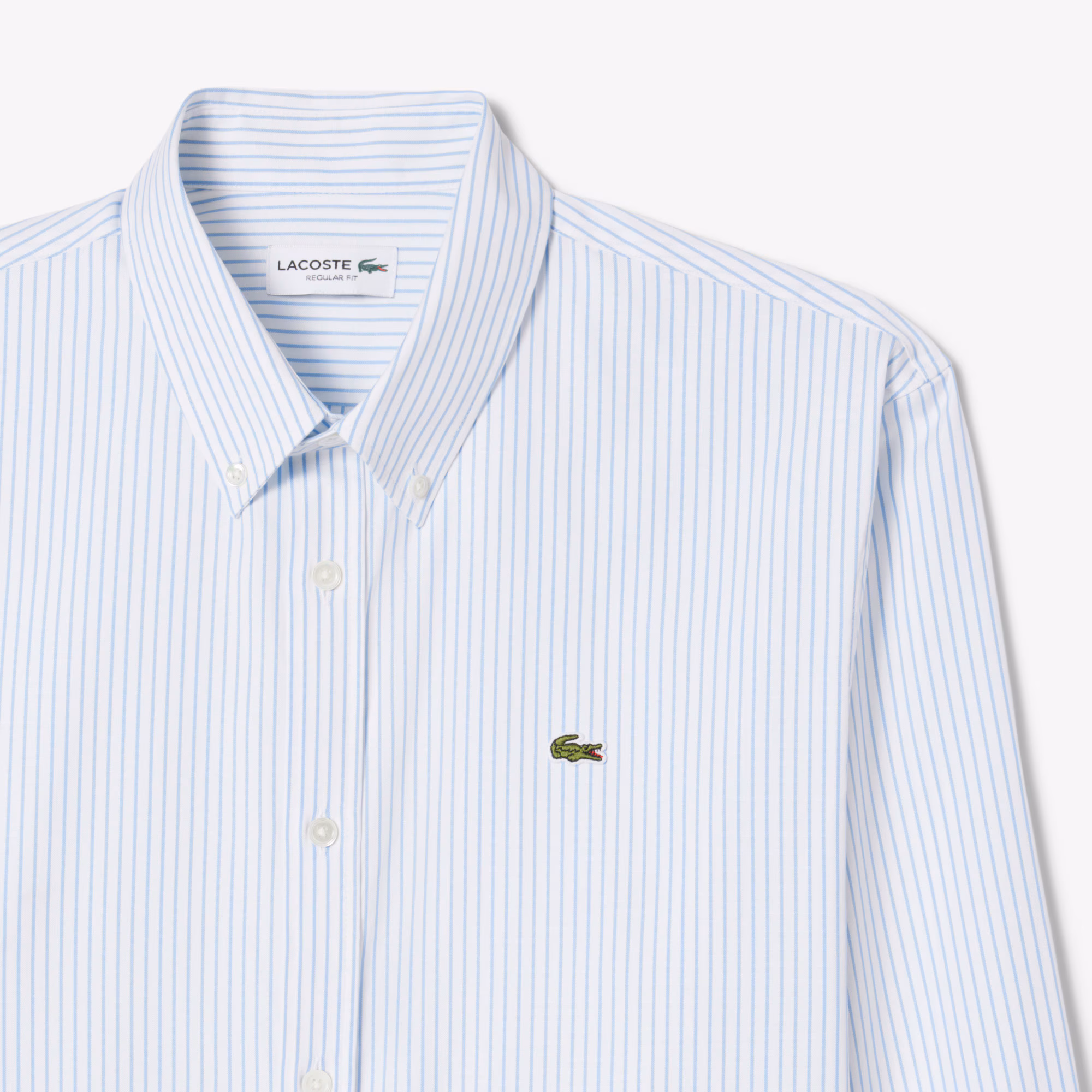 Men's Regular Fit Striped Pinpoint Shirt