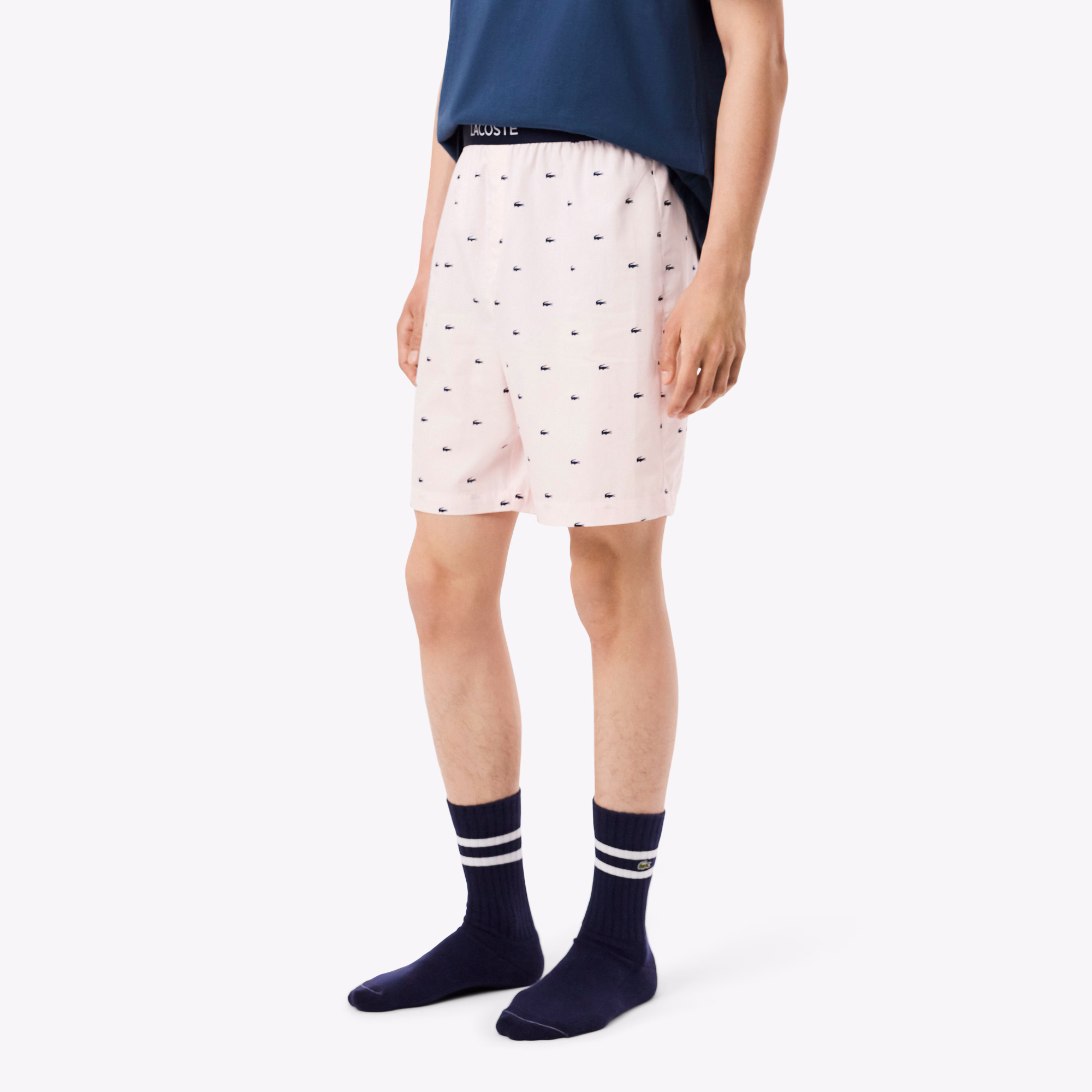 Men's Printed Poplin Pajama Shorts