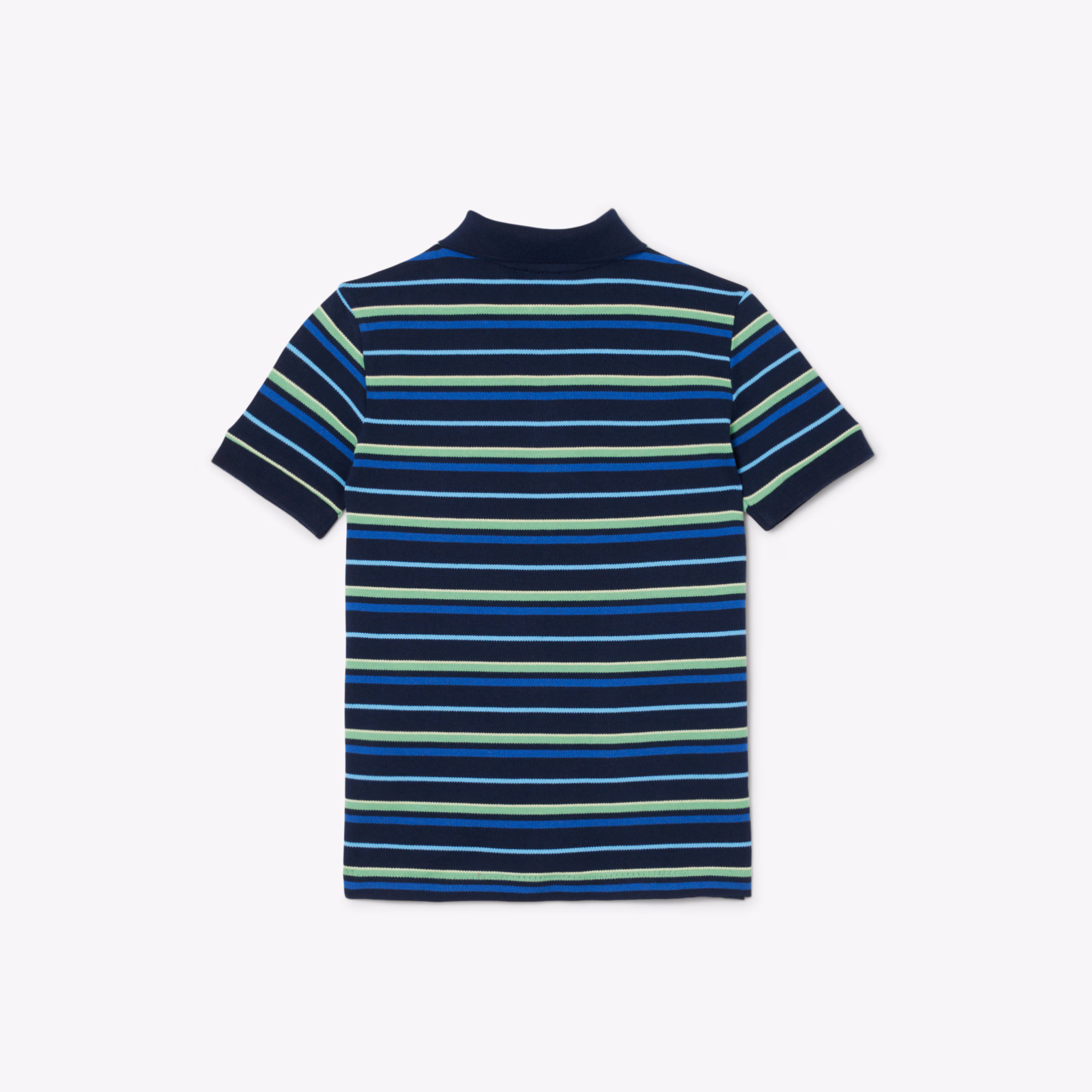 Boys' Contrast Stripe Petit Piqué Polo