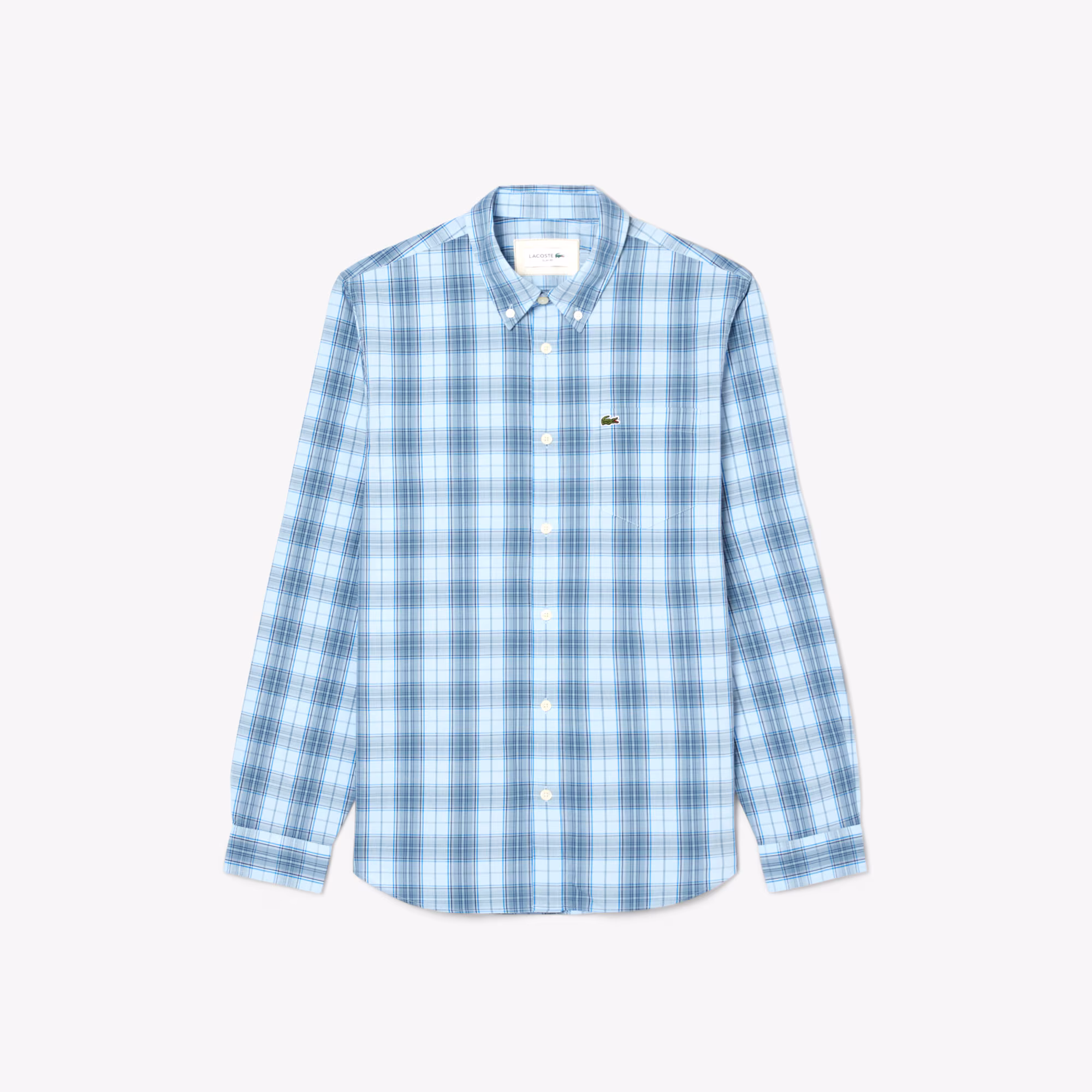 Men's Slim Fit Stretch Plaid Shirt