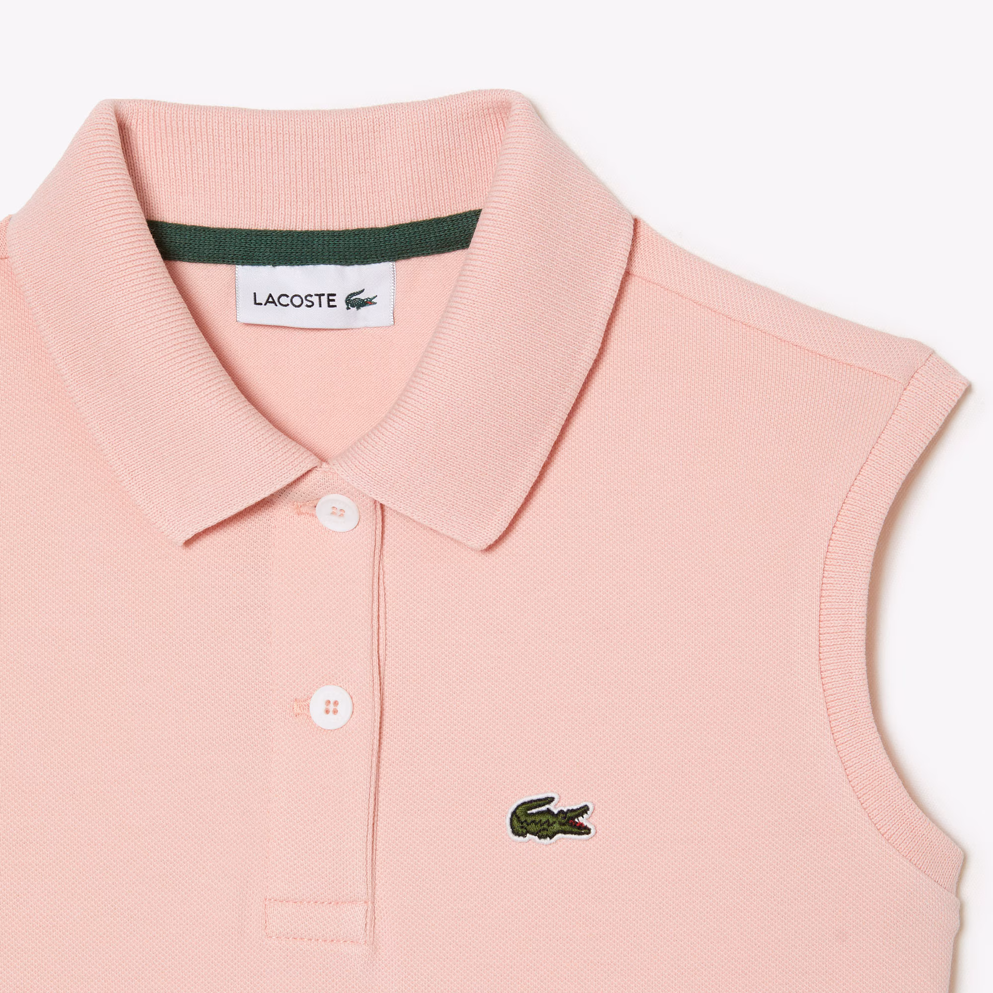 Kids' Sleeveless Stretch Piqué Polo Dress