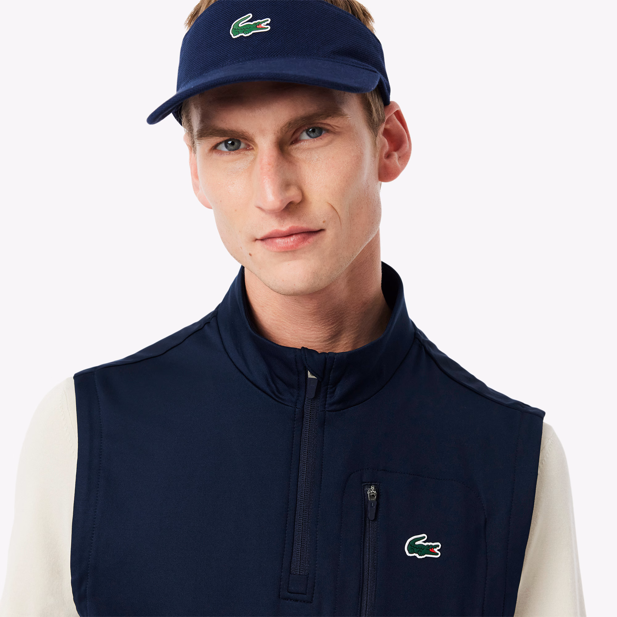 Men's Half-Zip Layering Golf Vest