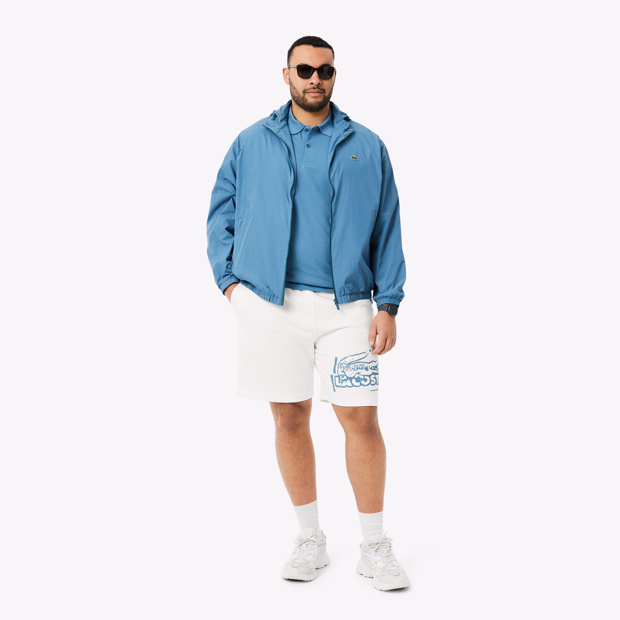 Men's Graphic Print Cotton Fleece Shorts