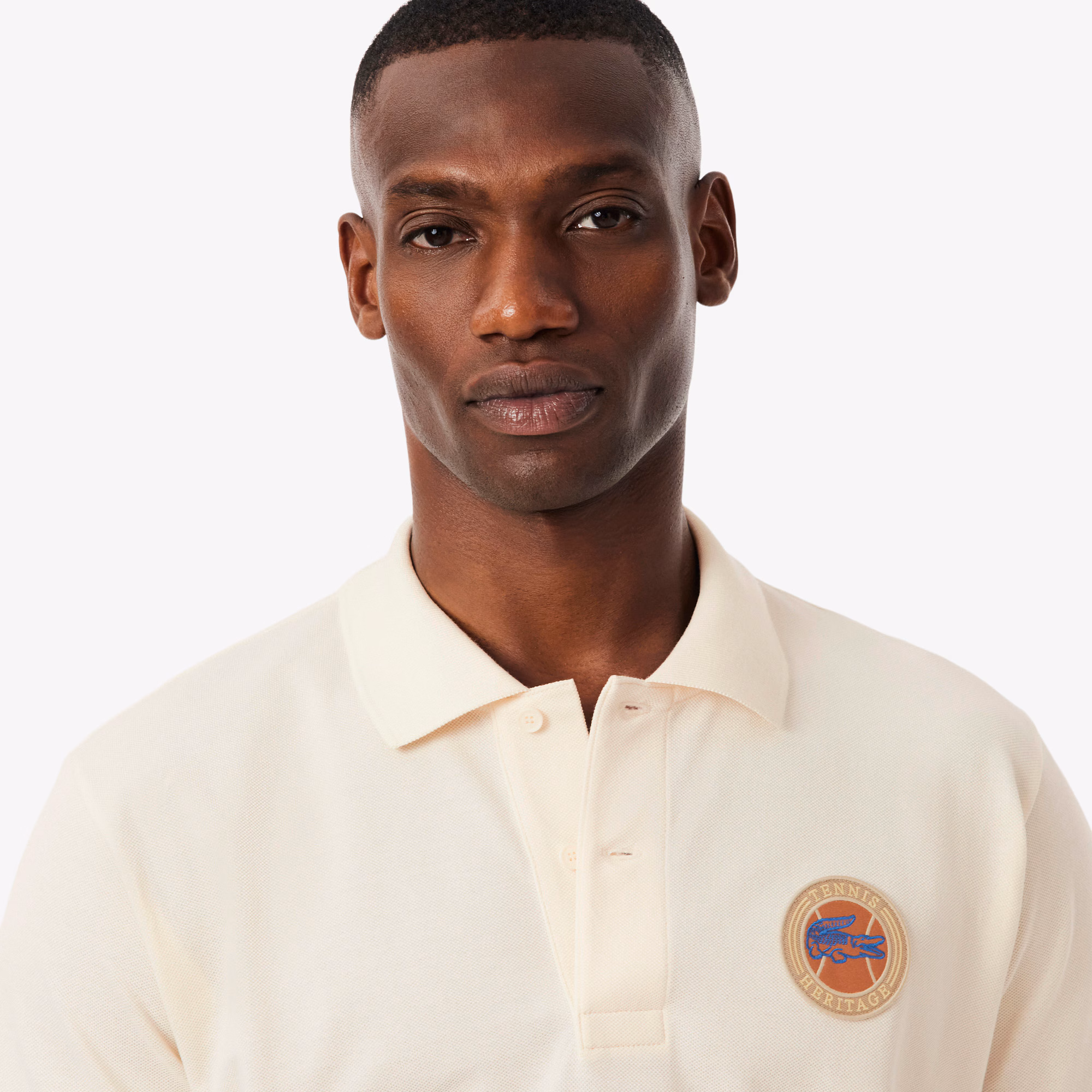 Men's Classic Fit Petit Piqué Badge Polo
