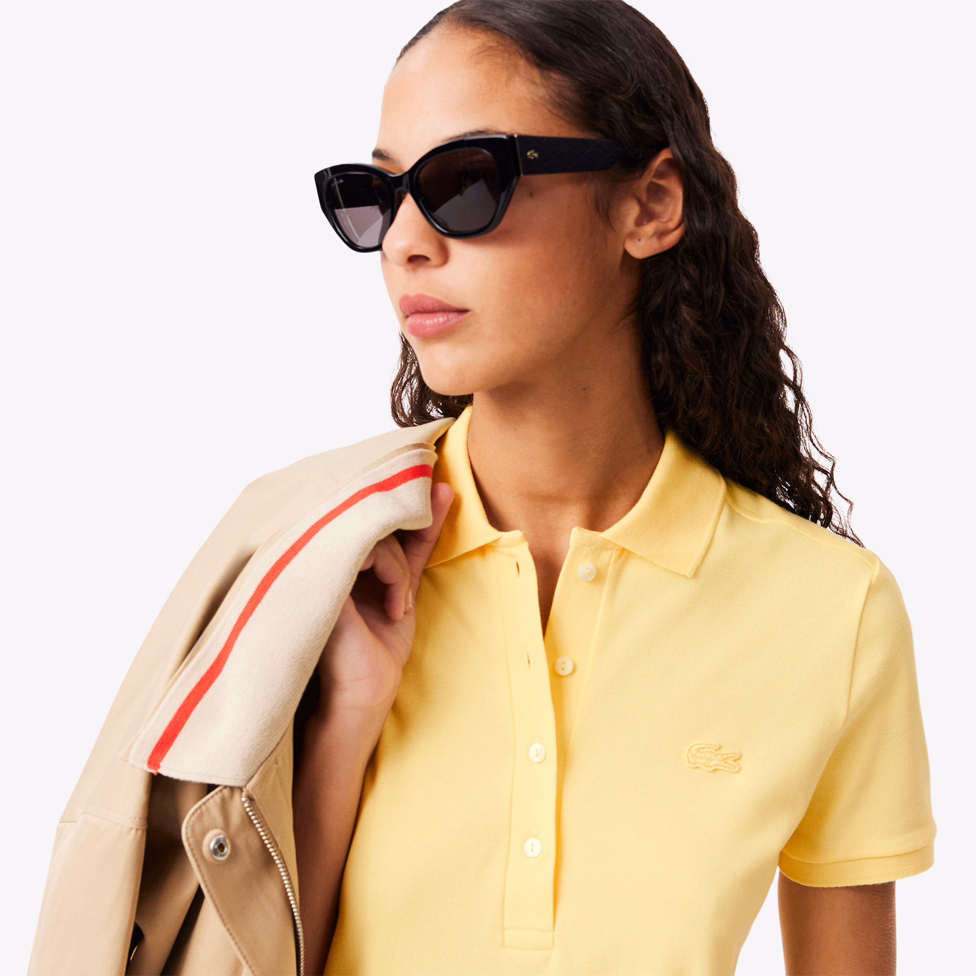 Women's Slim Fit Stretch Mini Piqué Polo Dress