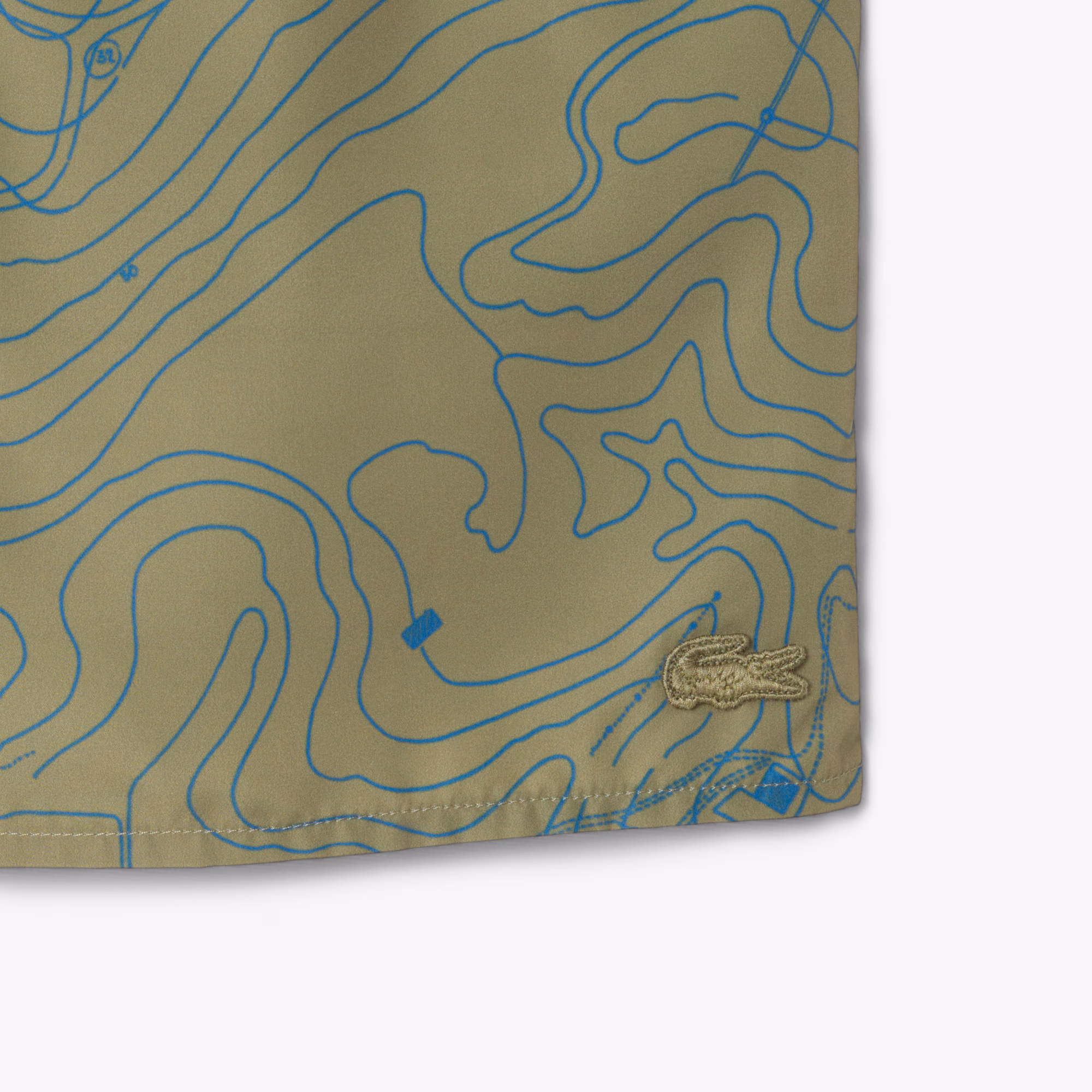 Men's Mid-Length Print Swim Trunks