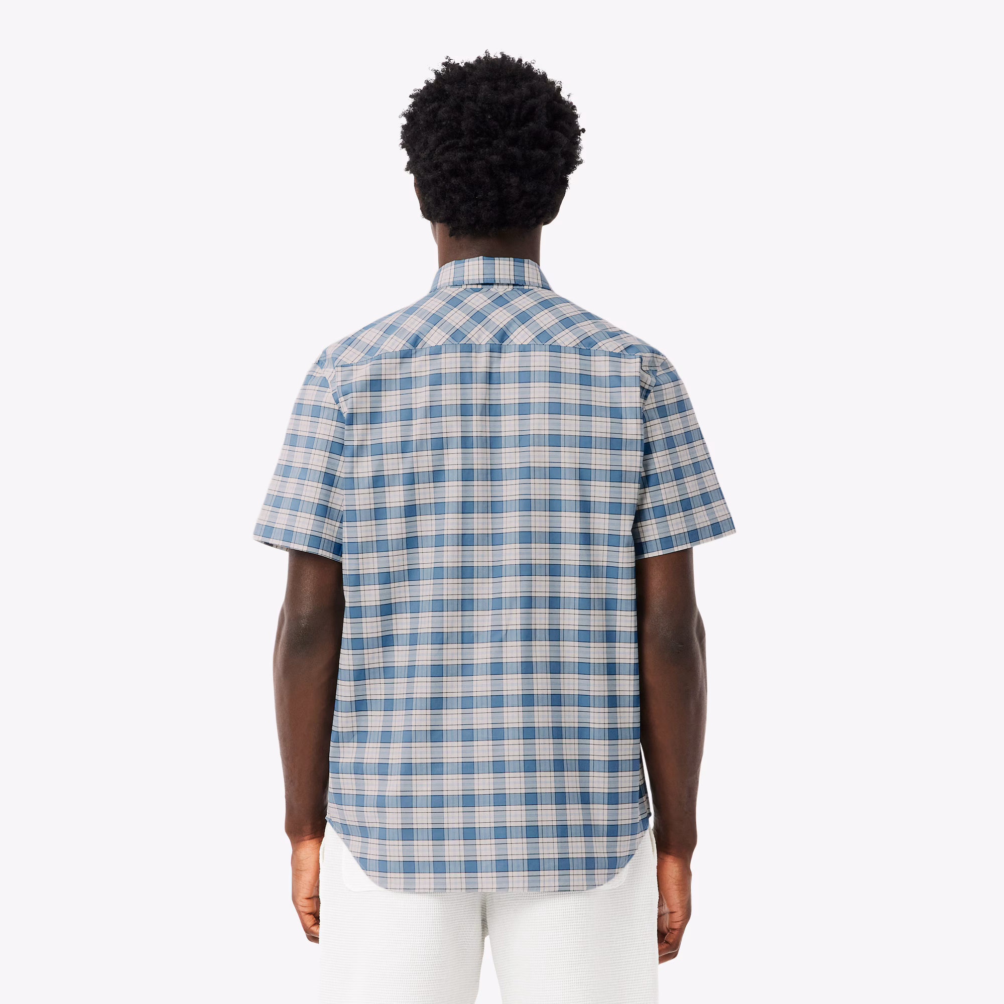 Men's Regular Fit Stretch Plaid Shirt