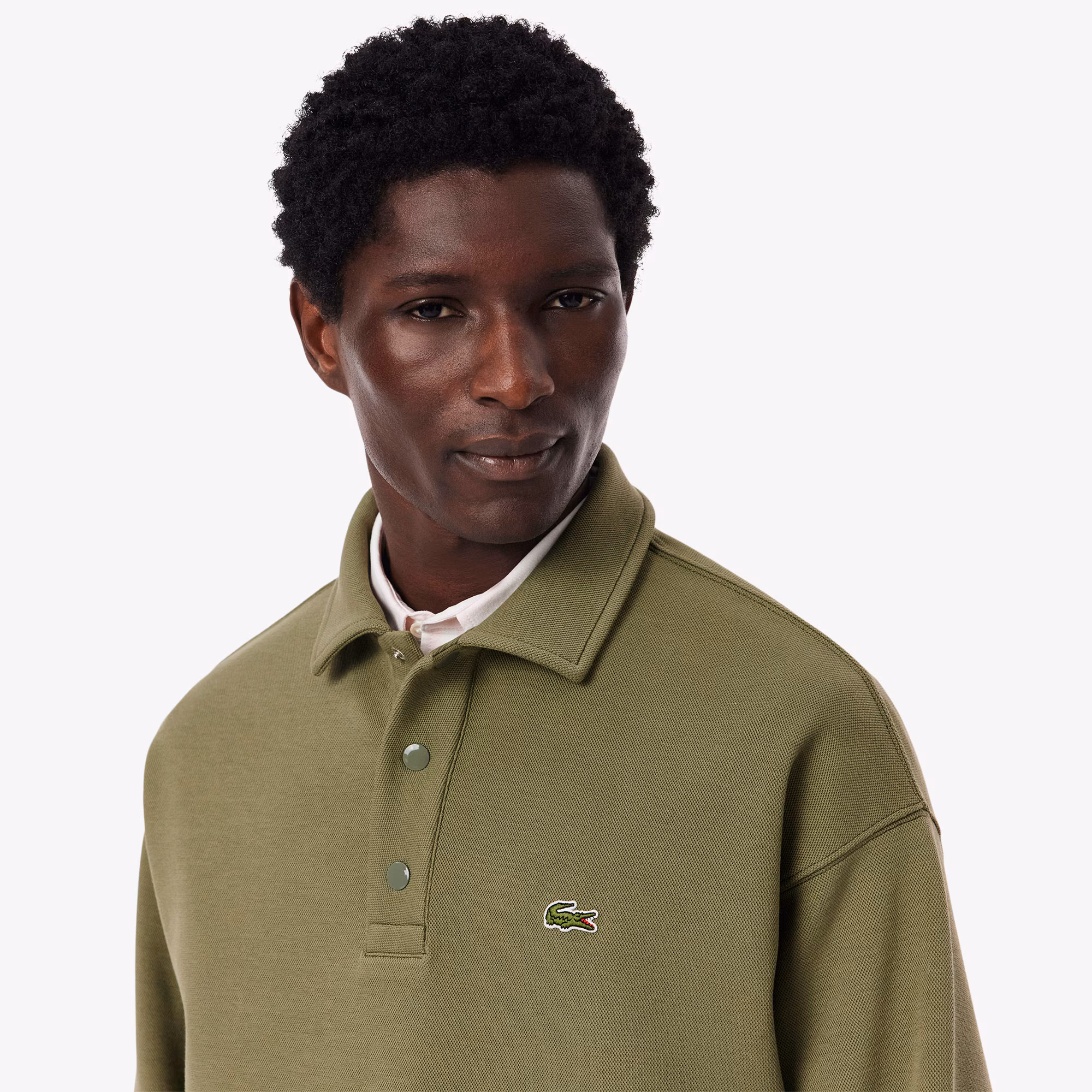 Men's Loose Fit Piqué Sweatshirt