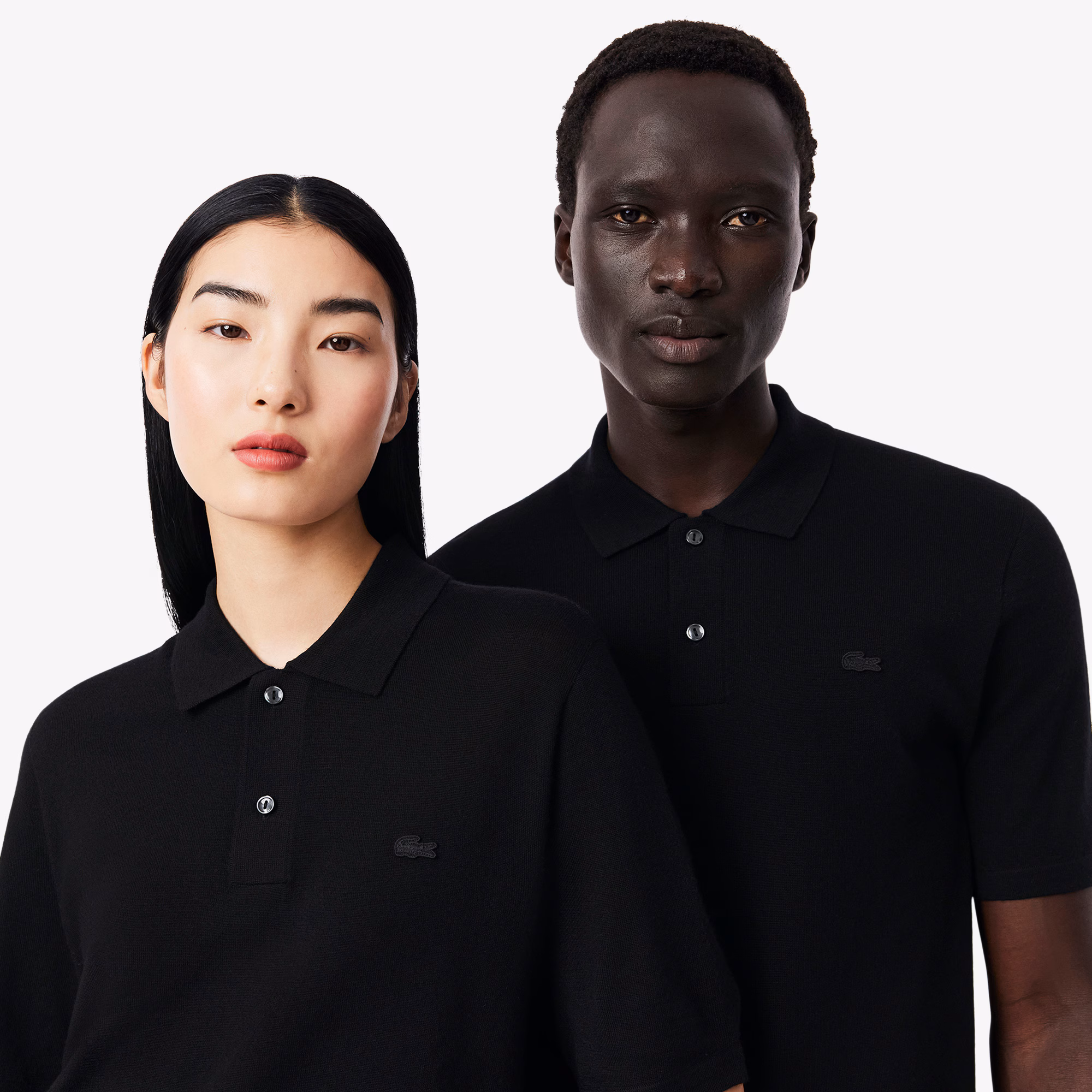 Unisex Short Sleeve Merino Wool Polo Sweater