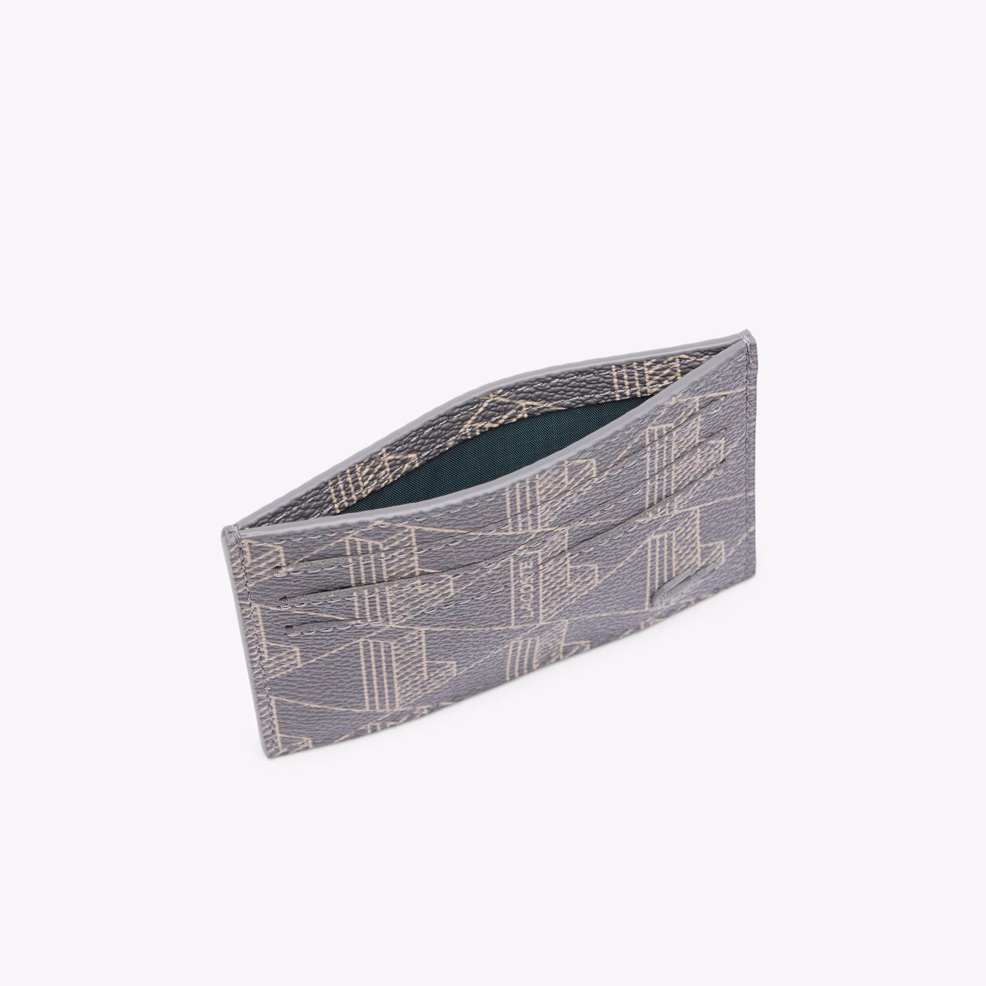 The Blend Monogram Print Canvas Card Holder