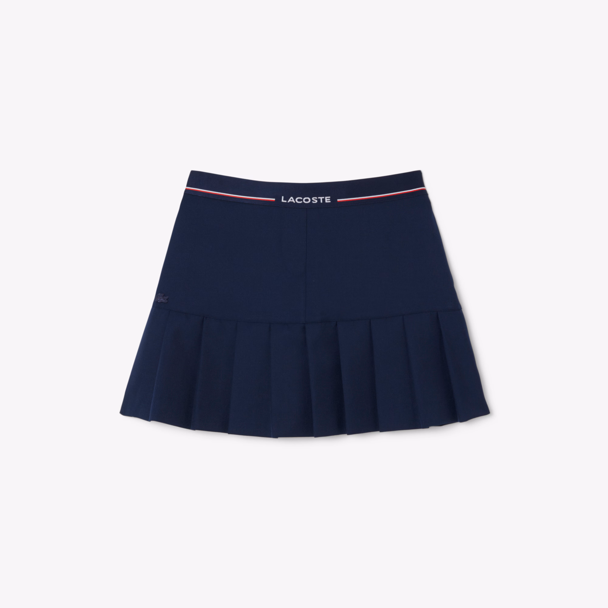 Women's Short Pleated Wool Blend Skirt