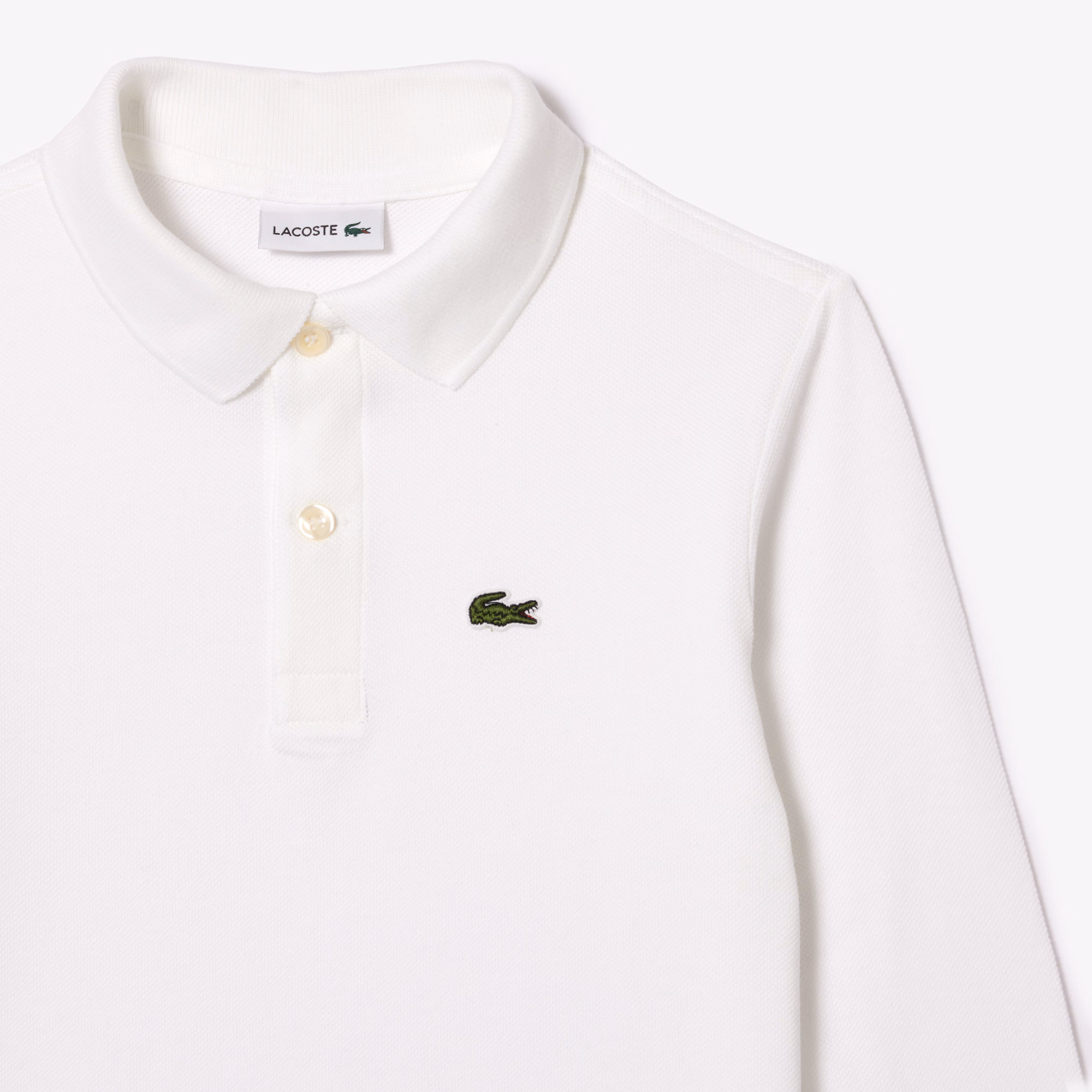 Kids' Long Sleeve Petit Piqué Polo