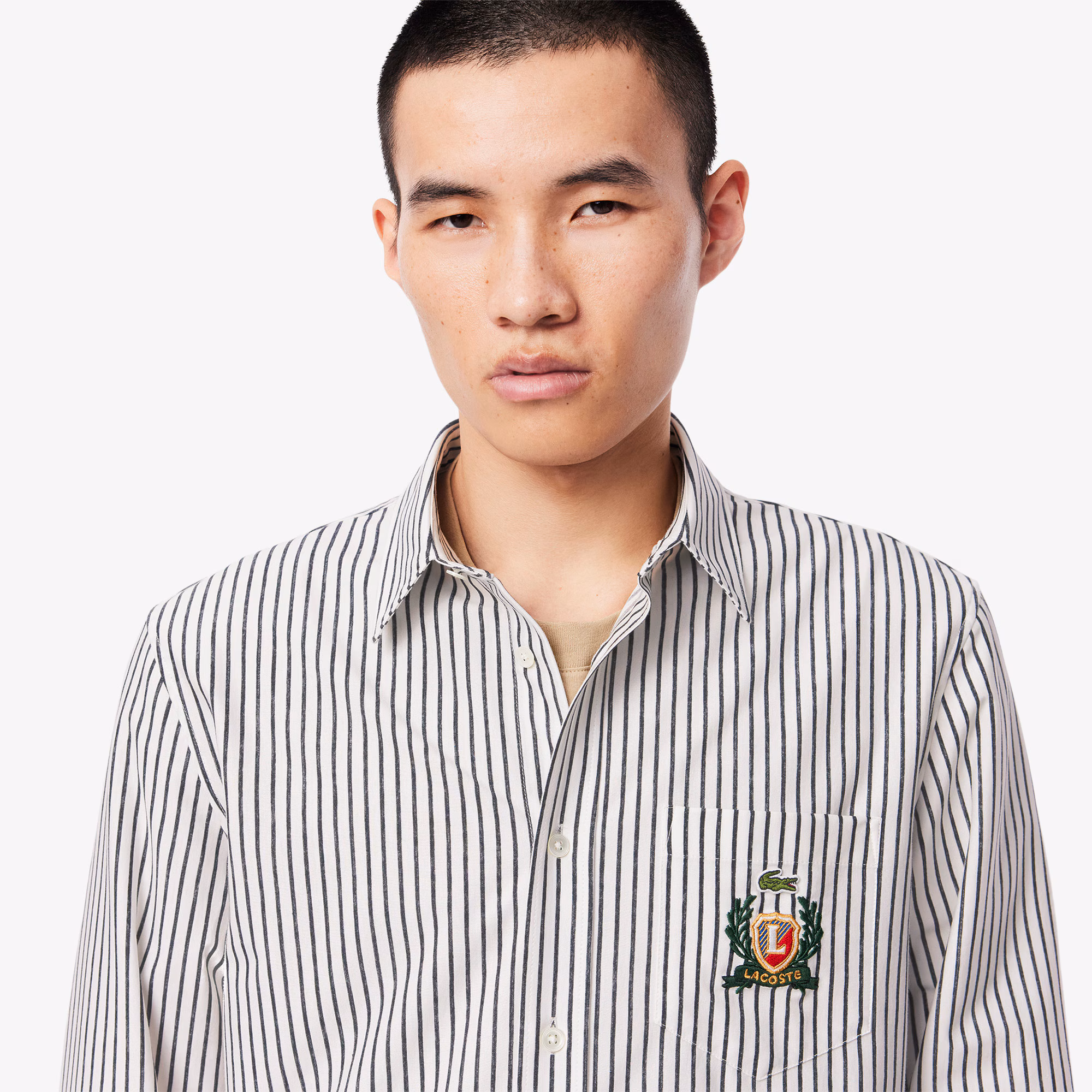 Men's Regular Fit Striped Cotton Shirt