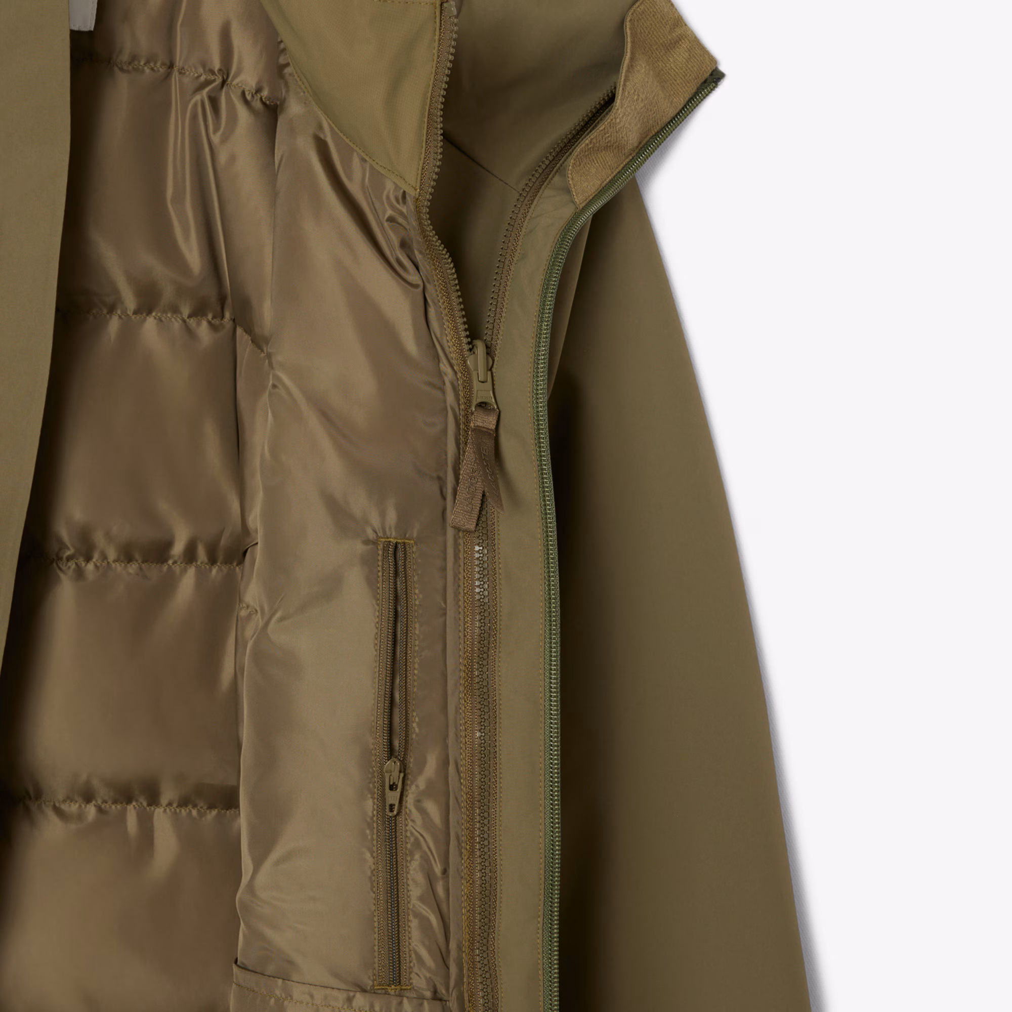 Men's 3-in-1 Water-Repellent Padded Parka