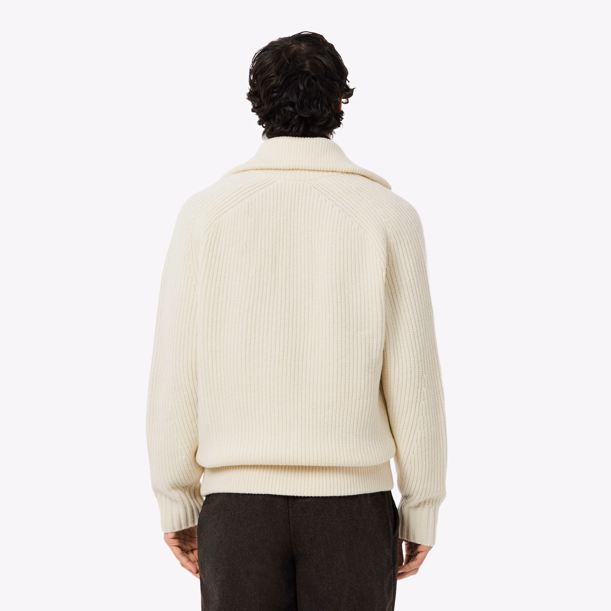 Men's Wool Zip-Up Sweater