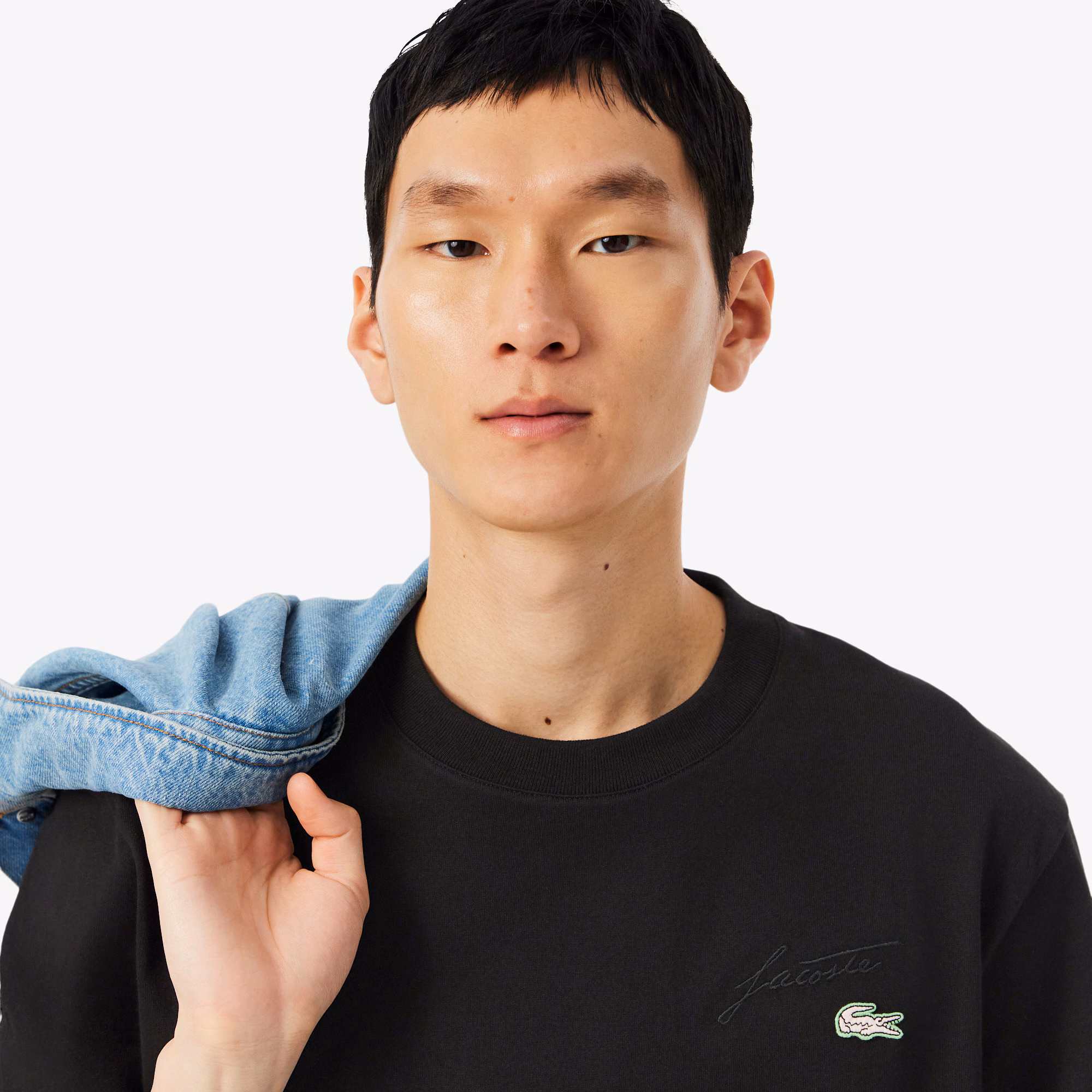 Men's Heavy Jersey Embroidered Signature T-Shirt