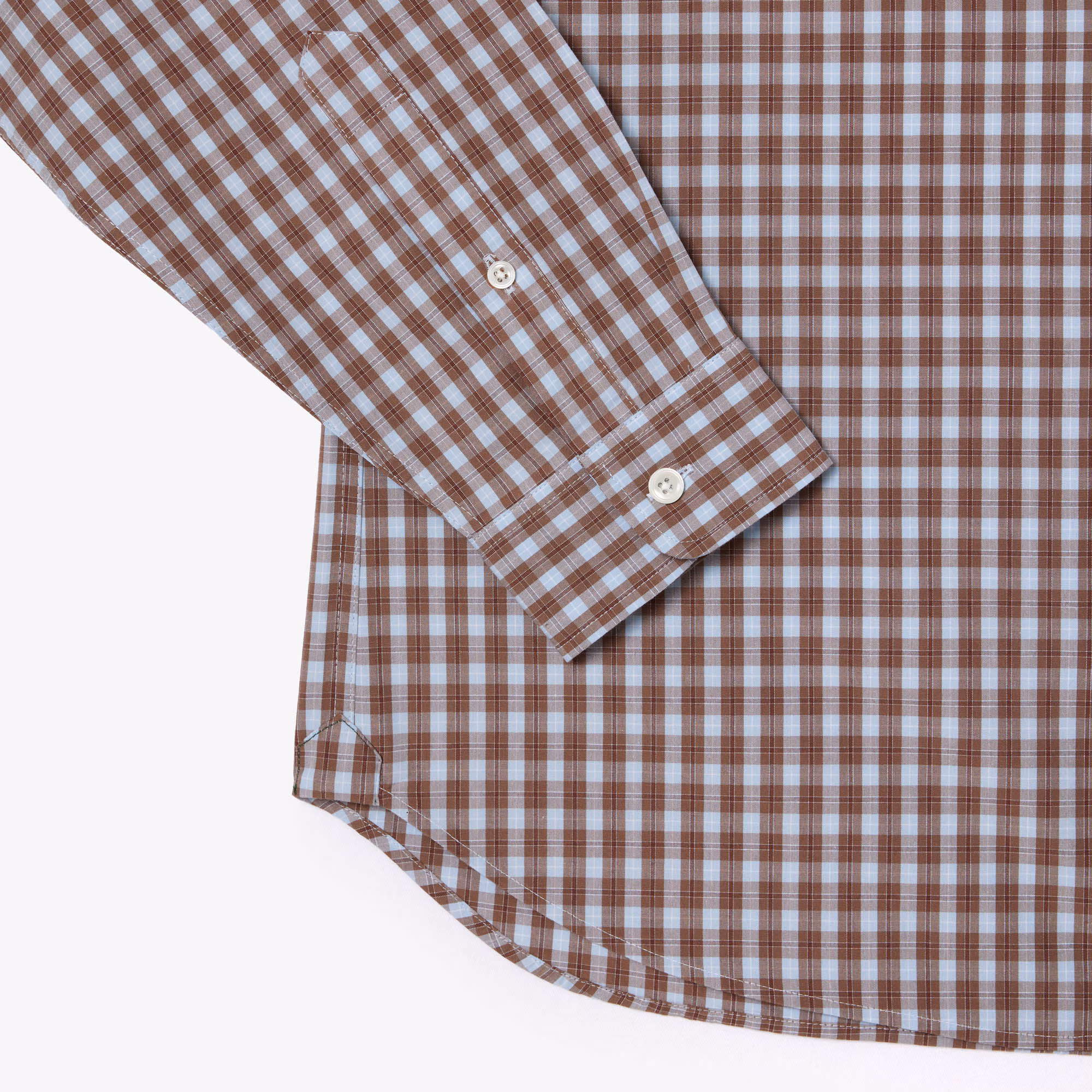 Men's Regular Fit Plaid Poplin Shirt