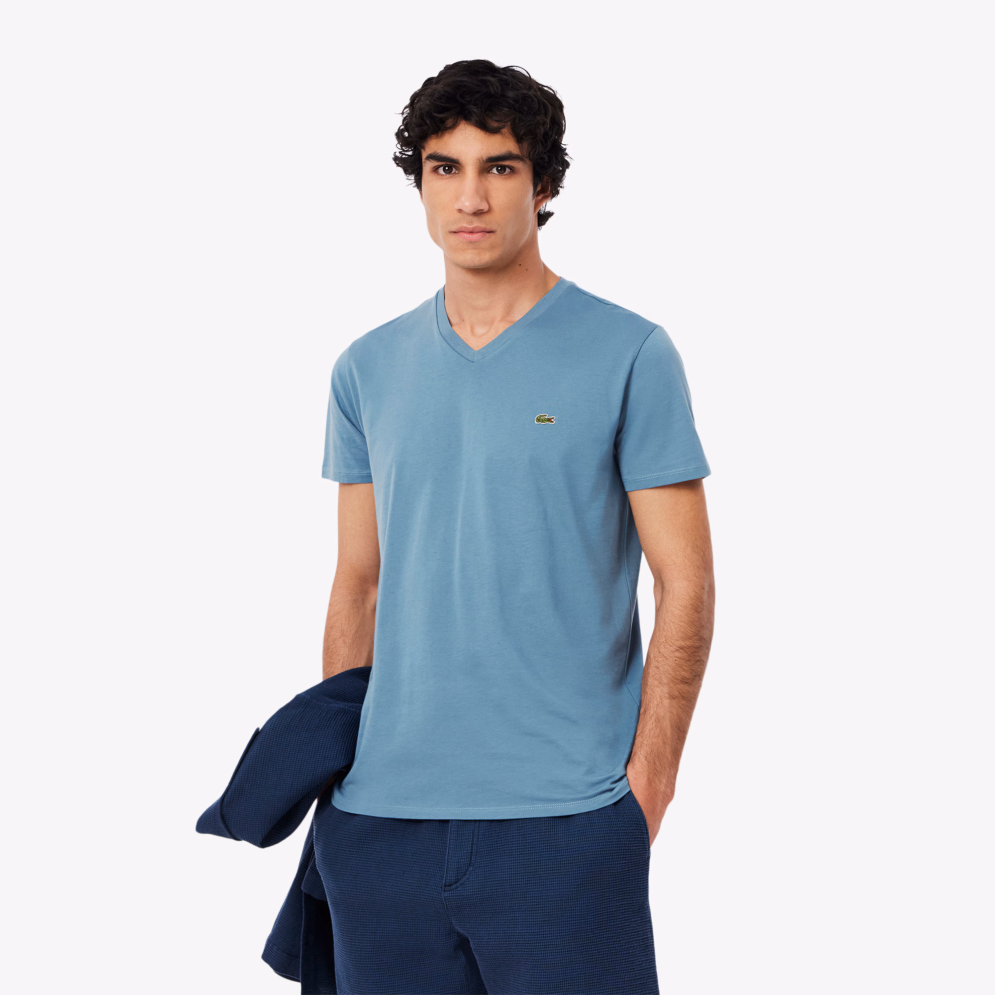 Men's Lightweight Pima Cotton V-Neck T-Shirt