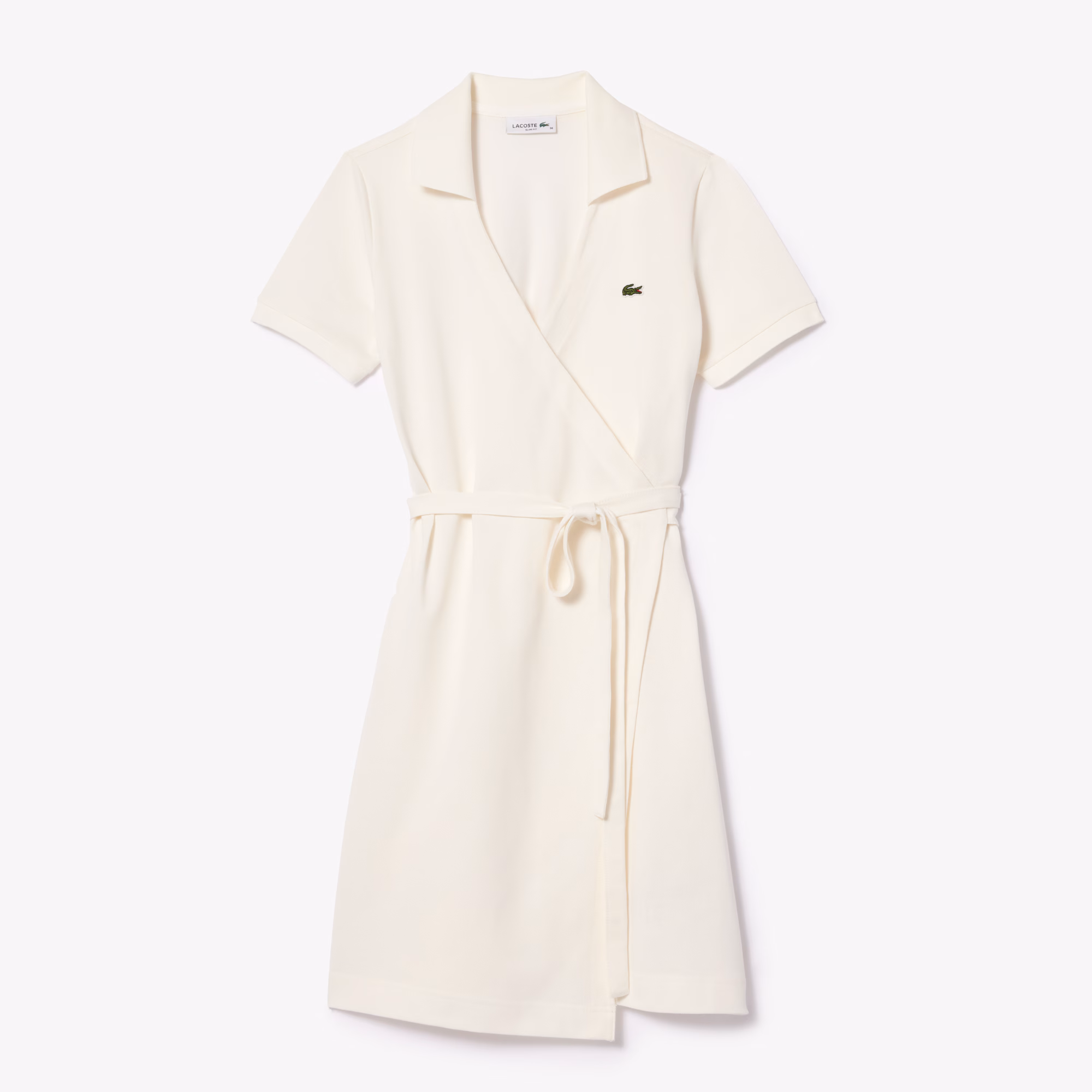 Women's Stretch Mini Piqué Wrap Dress