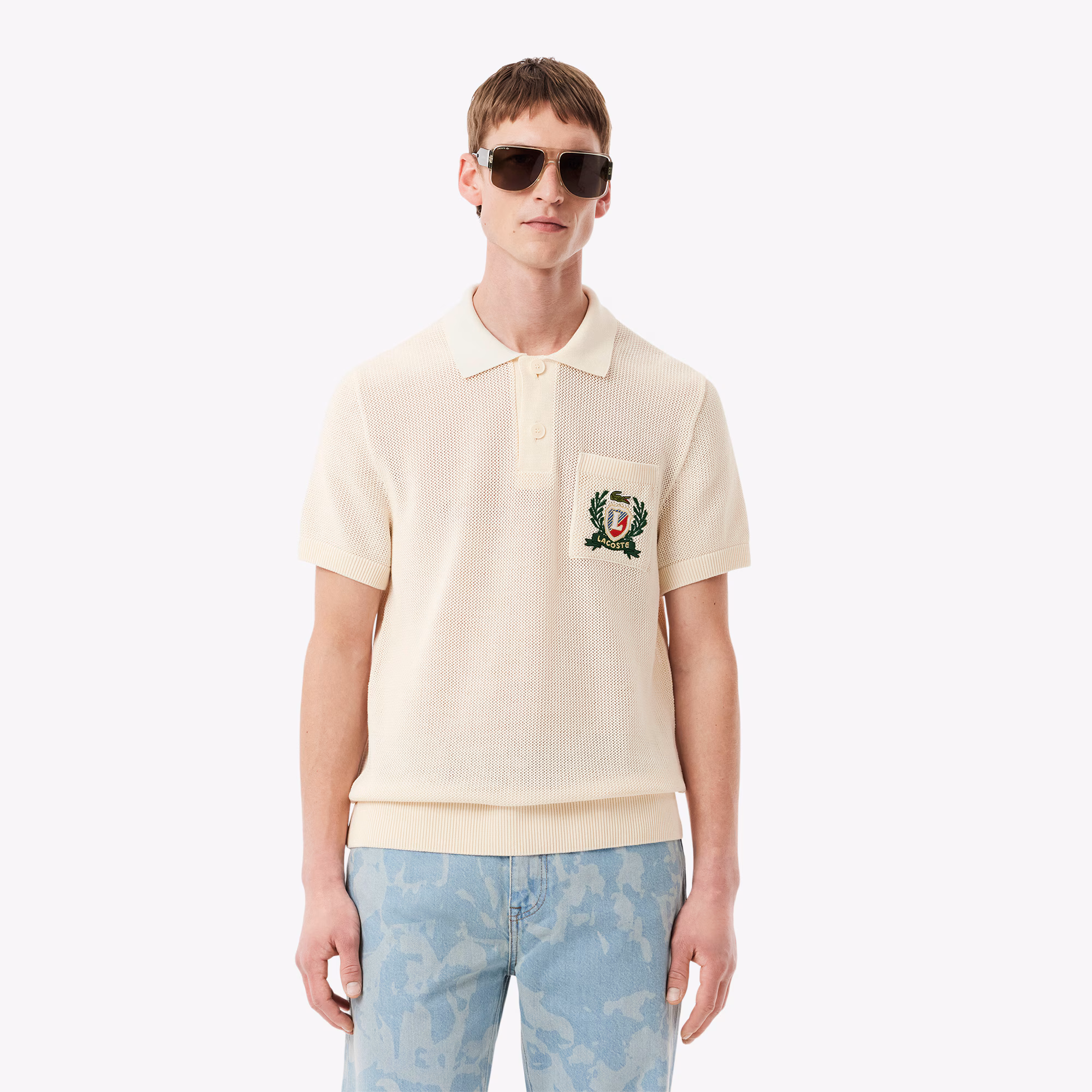 Men's Made In France Polo Collar Sweater