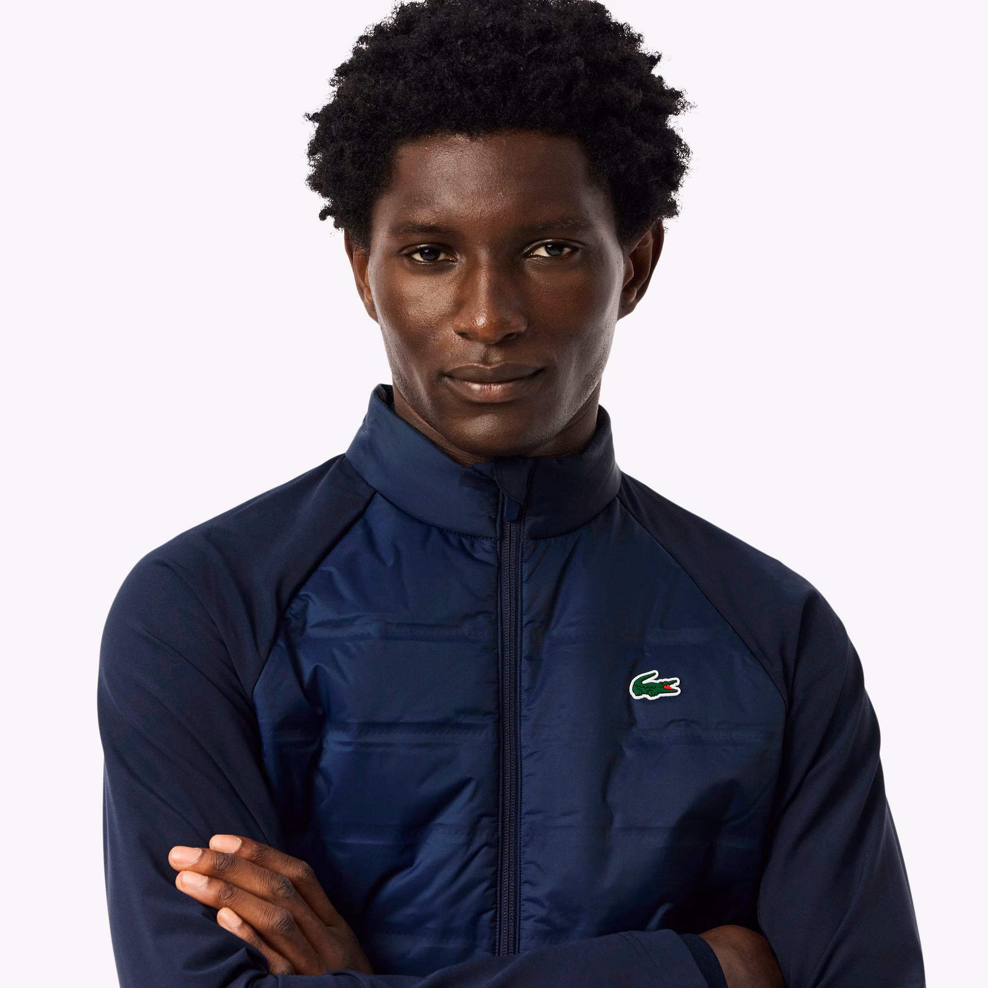 Men's High-Neck Quilted Golf Jacket