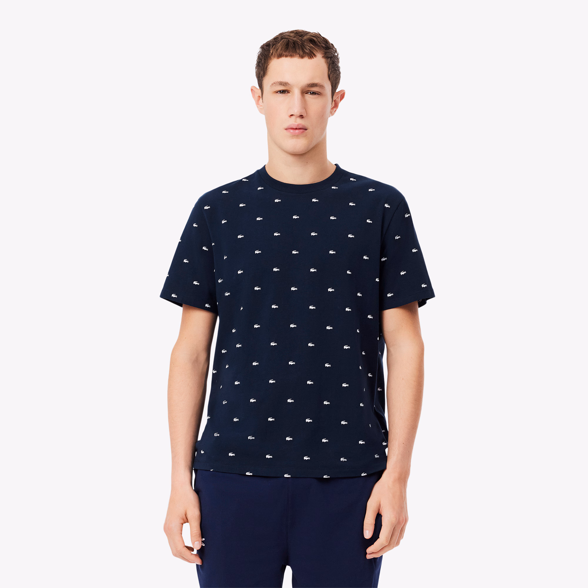 Men's Crocodile Print Pajama Top