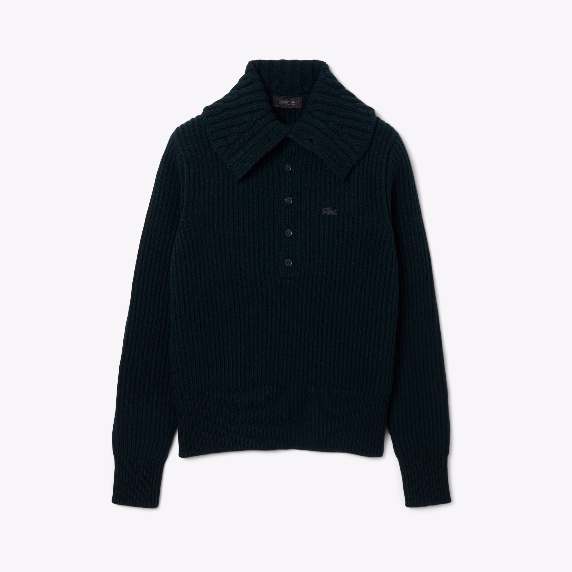 Runway Cable Neck Wool Sweater