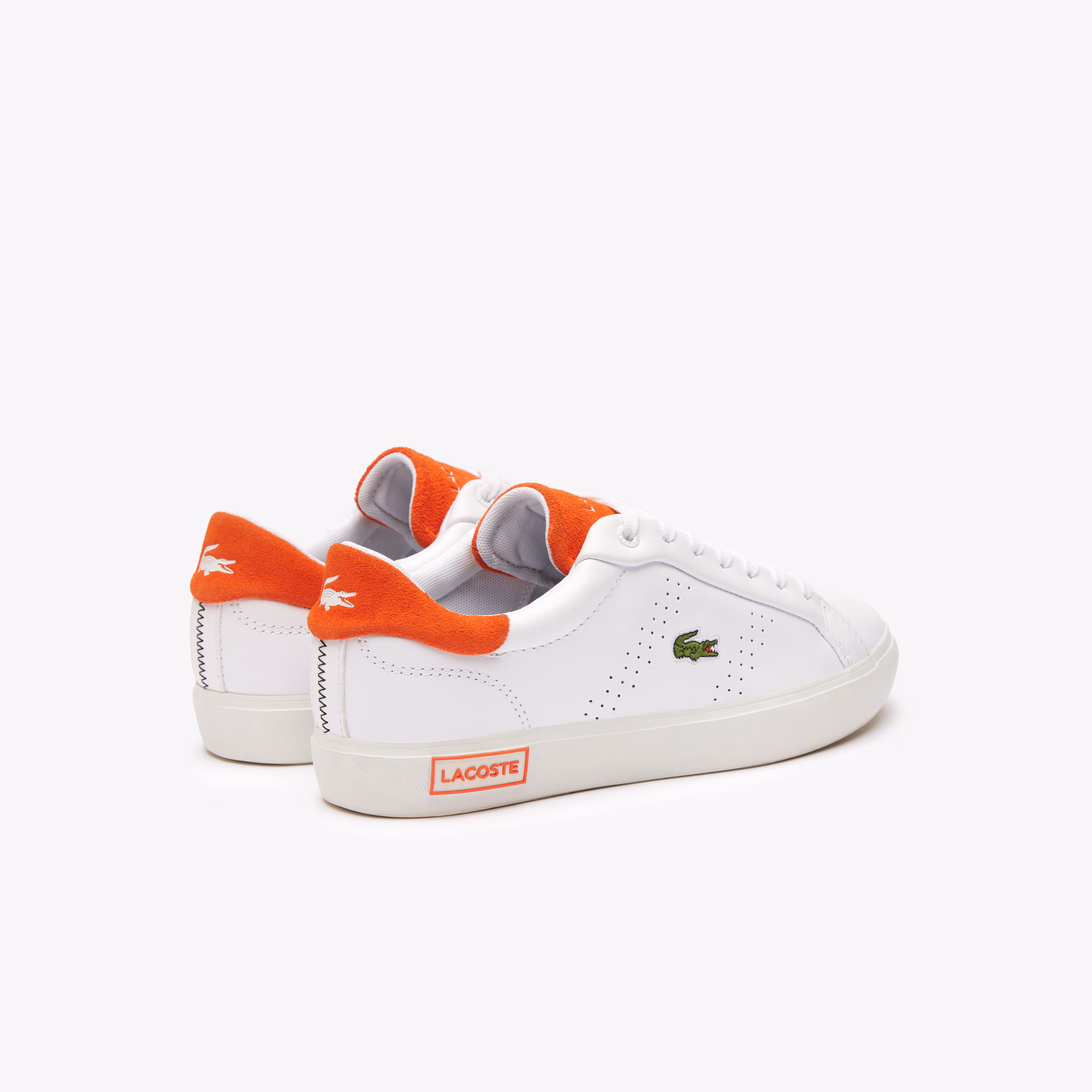 Women’s Powercourt 2.0 Orange Leather Sneakers