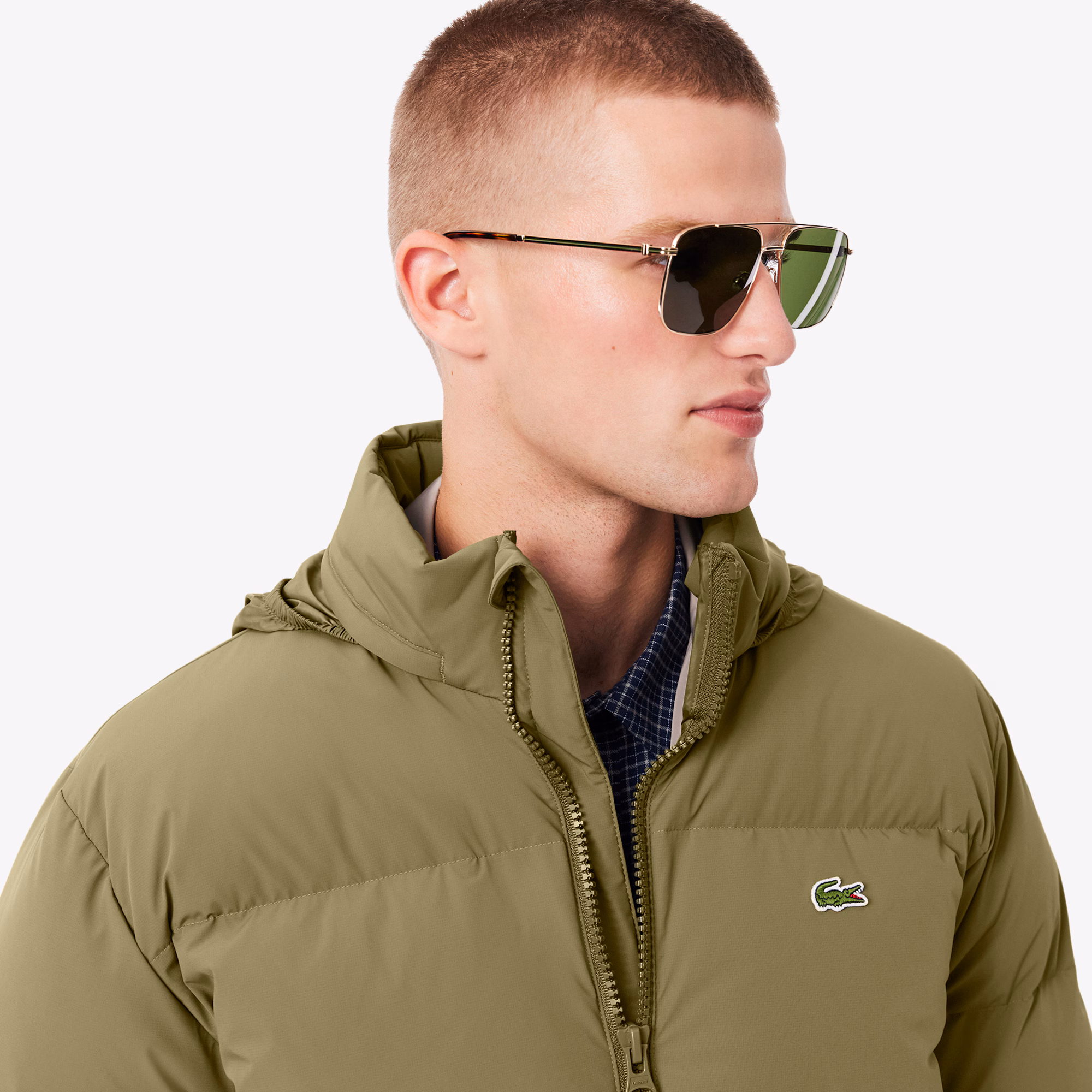 Men's Water-Repellent Hooded Down Jacket