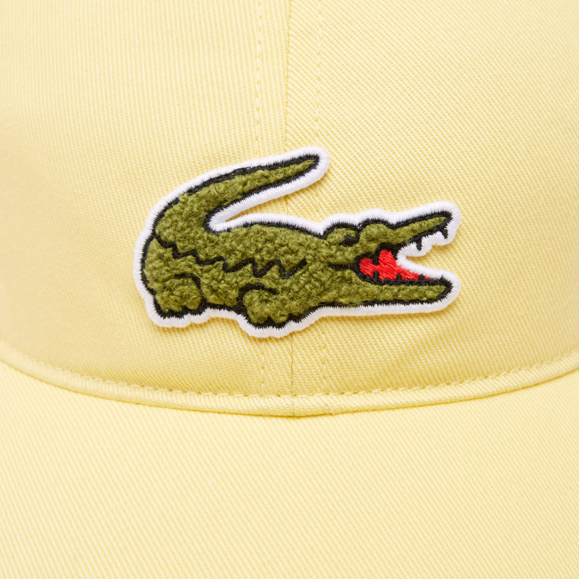 Unisex Crocodile Badge Cotton Twill Cap