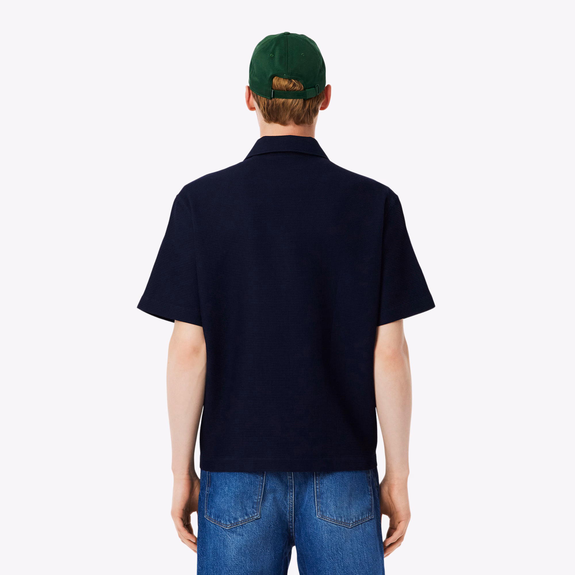 Men's Relaxed Fit Waffle Texture Shirt