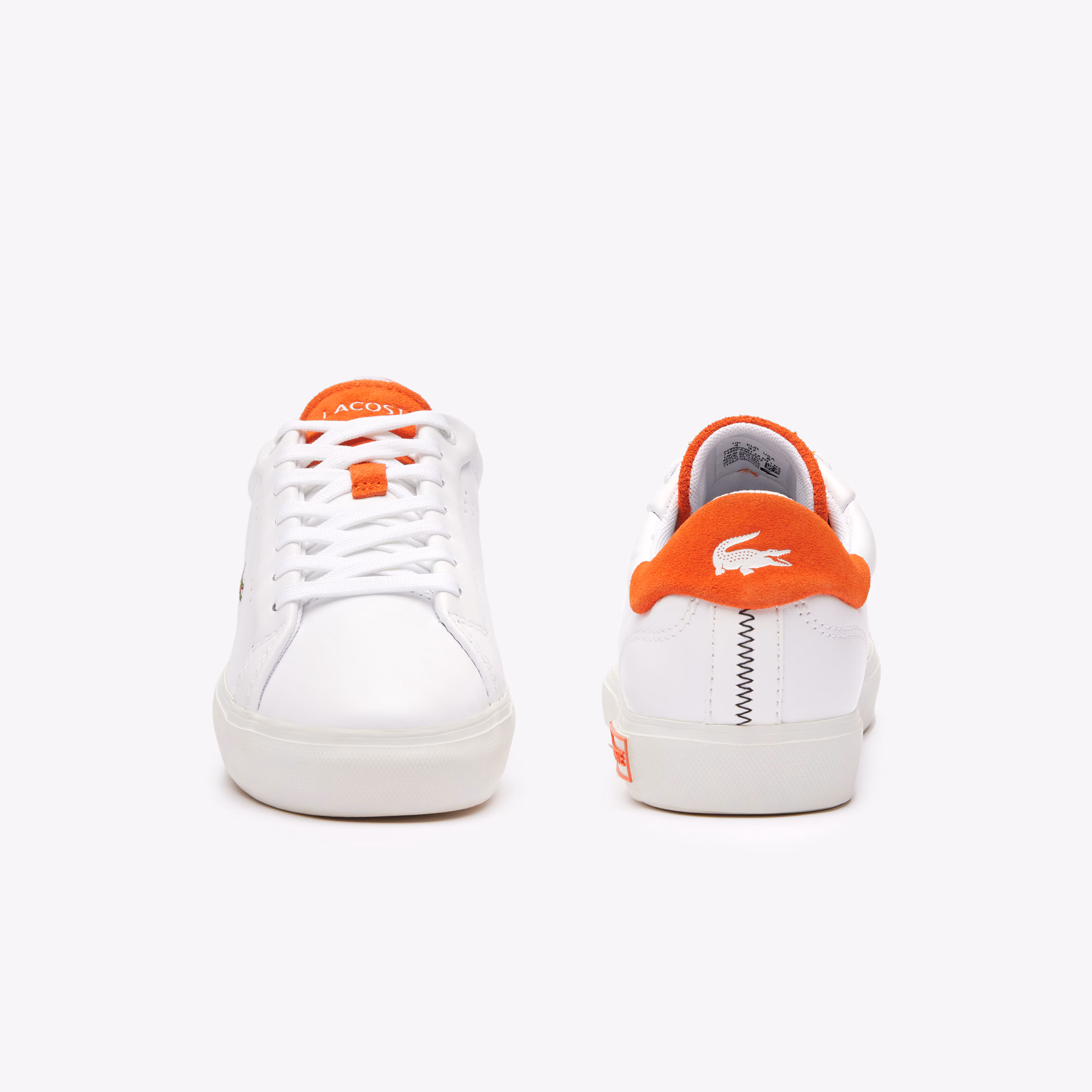 Women’s Powercourt 2.0 Orange Leather Sneakers