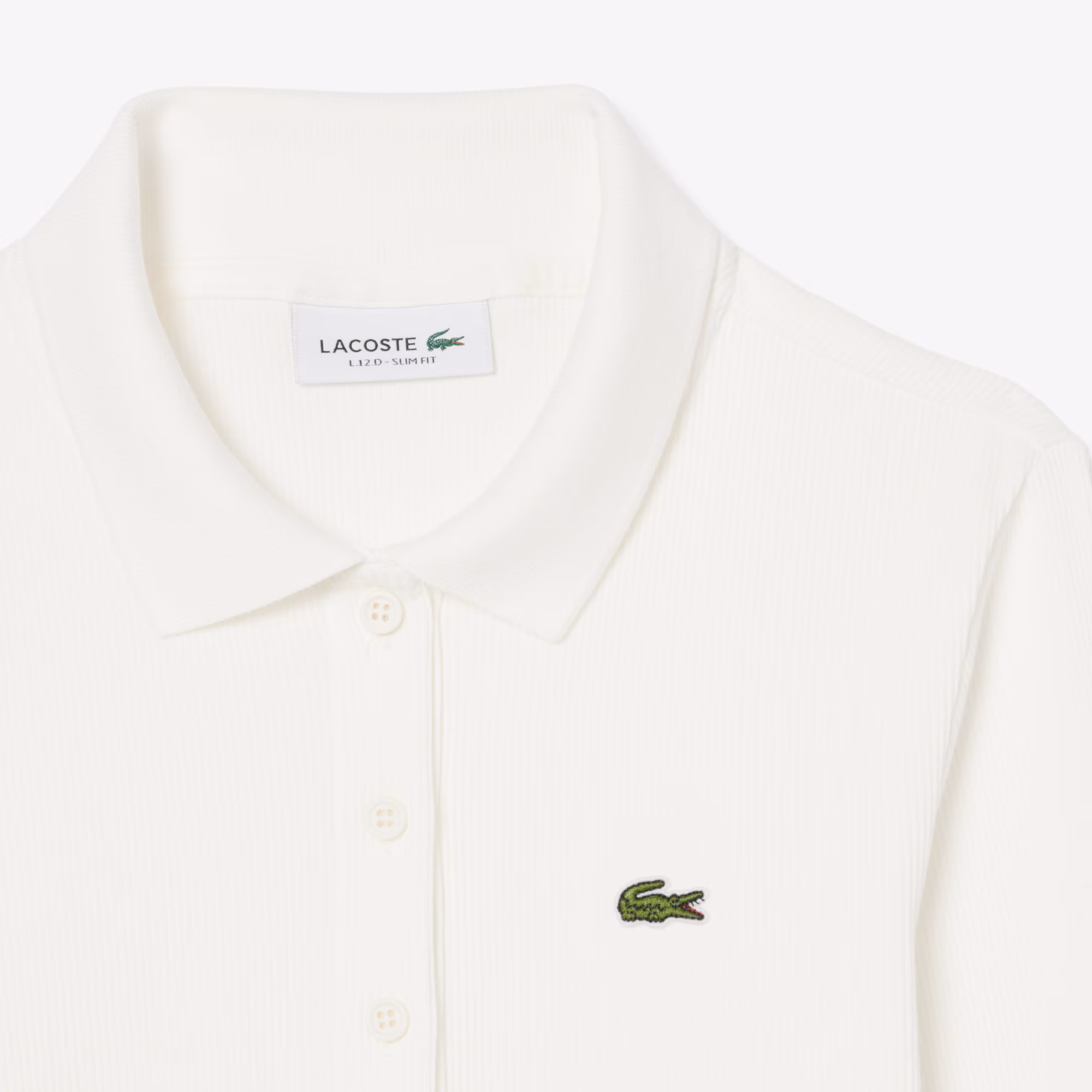 Women's Slim Fit L.12.D Ribbed Cotton Polo