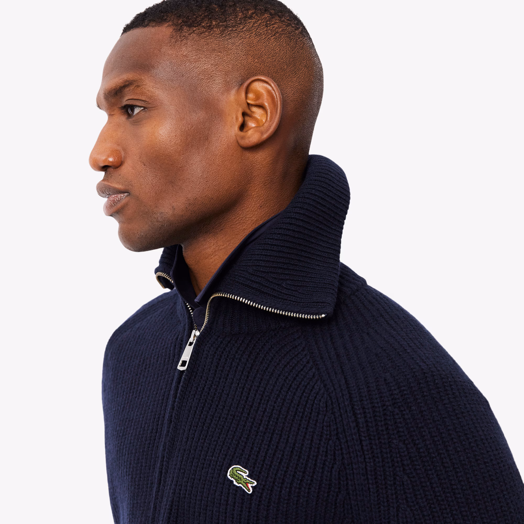 Men's Wool Zip-Up Sweater