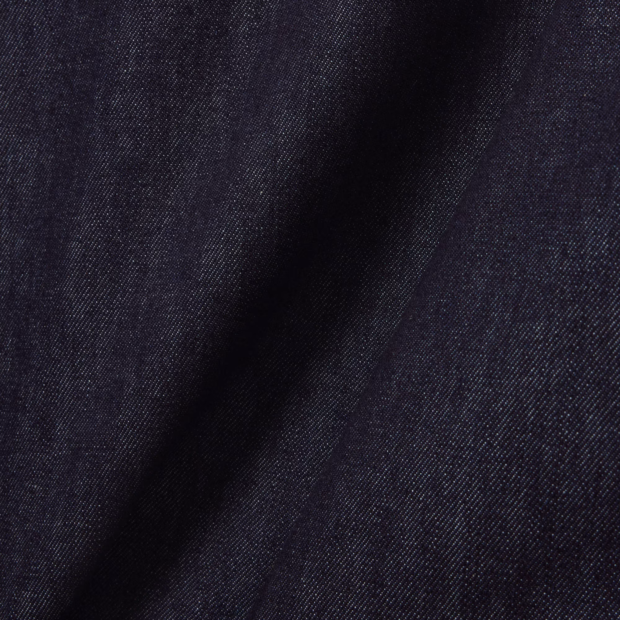 Runway Loose Fit Denim Polo Shirt