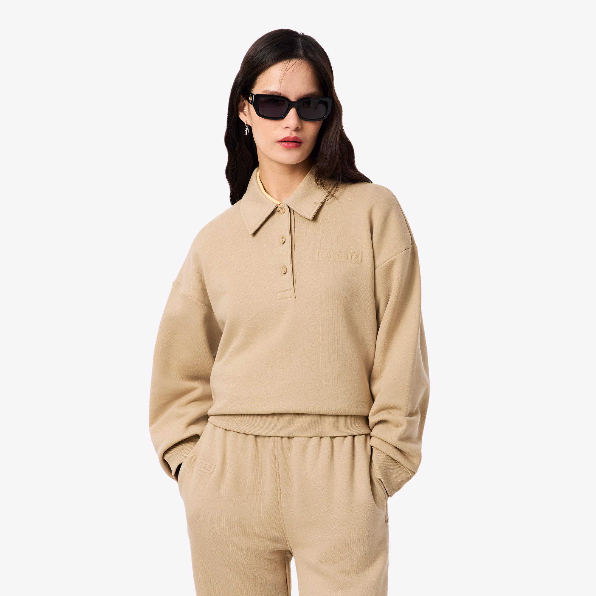 Women's Polo Collar Sweatshirt