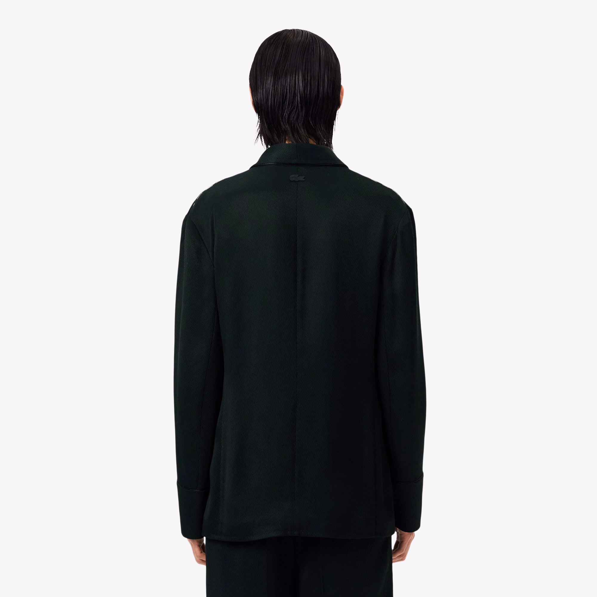 Runway Satin Shawl Neck Blazer