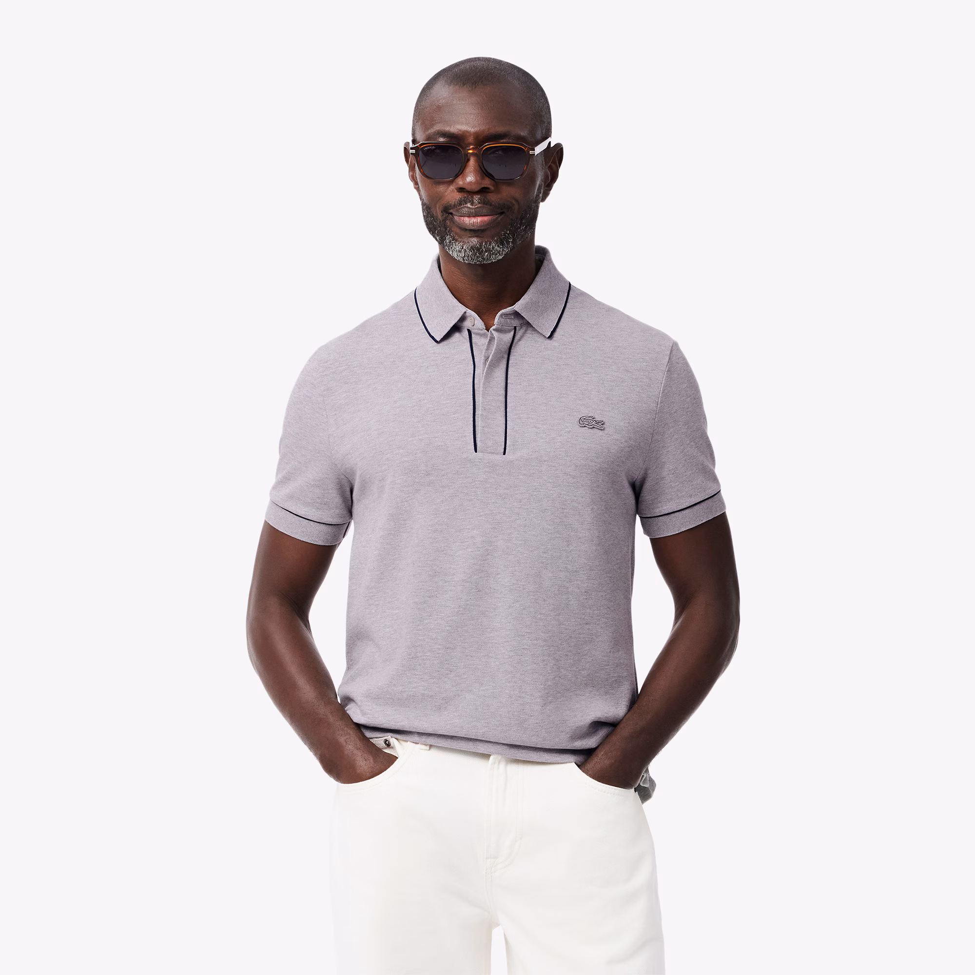 Men's Regular Fit Paris Stretch Piqué Polo