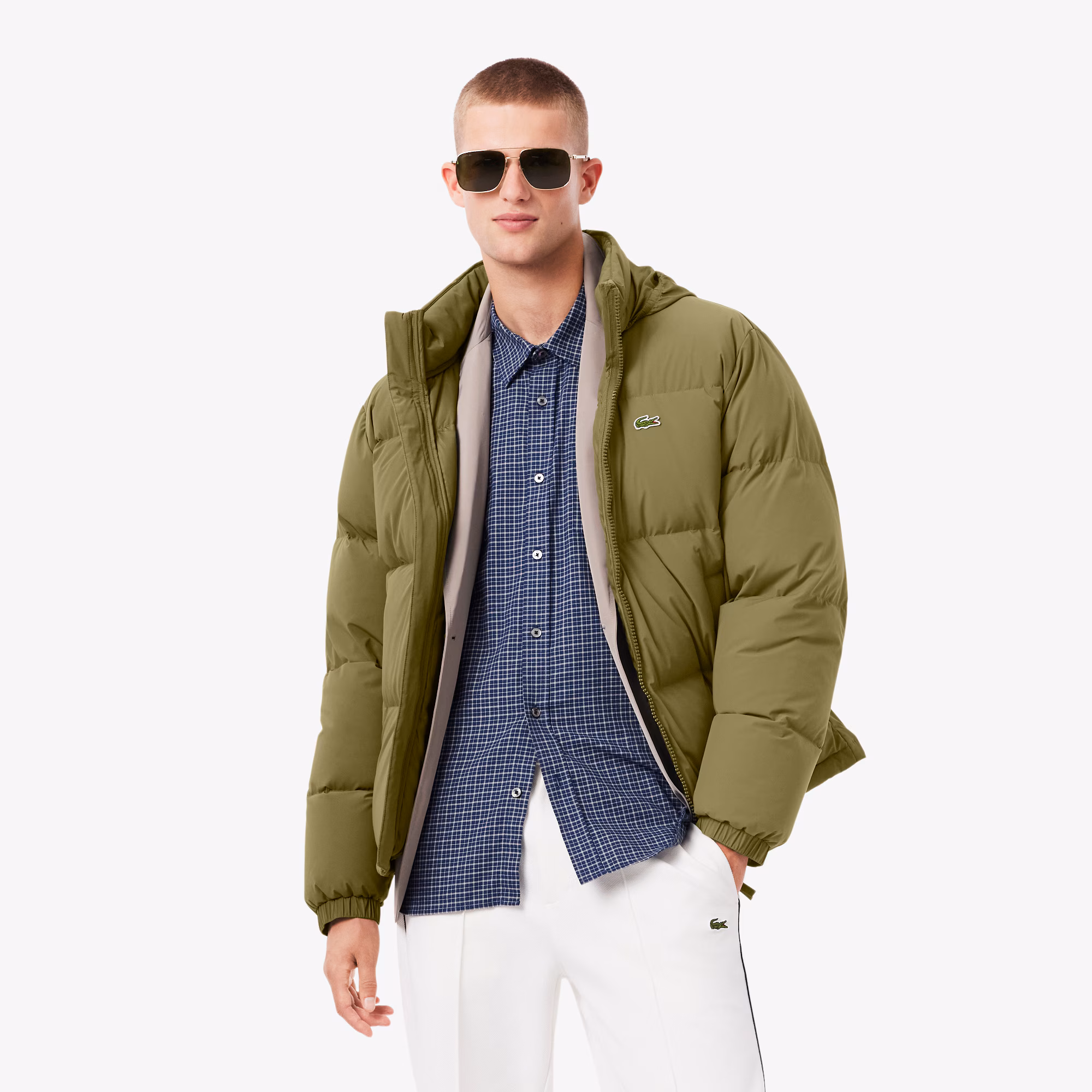 Men's Water-Repellent Hooded Down Jacket