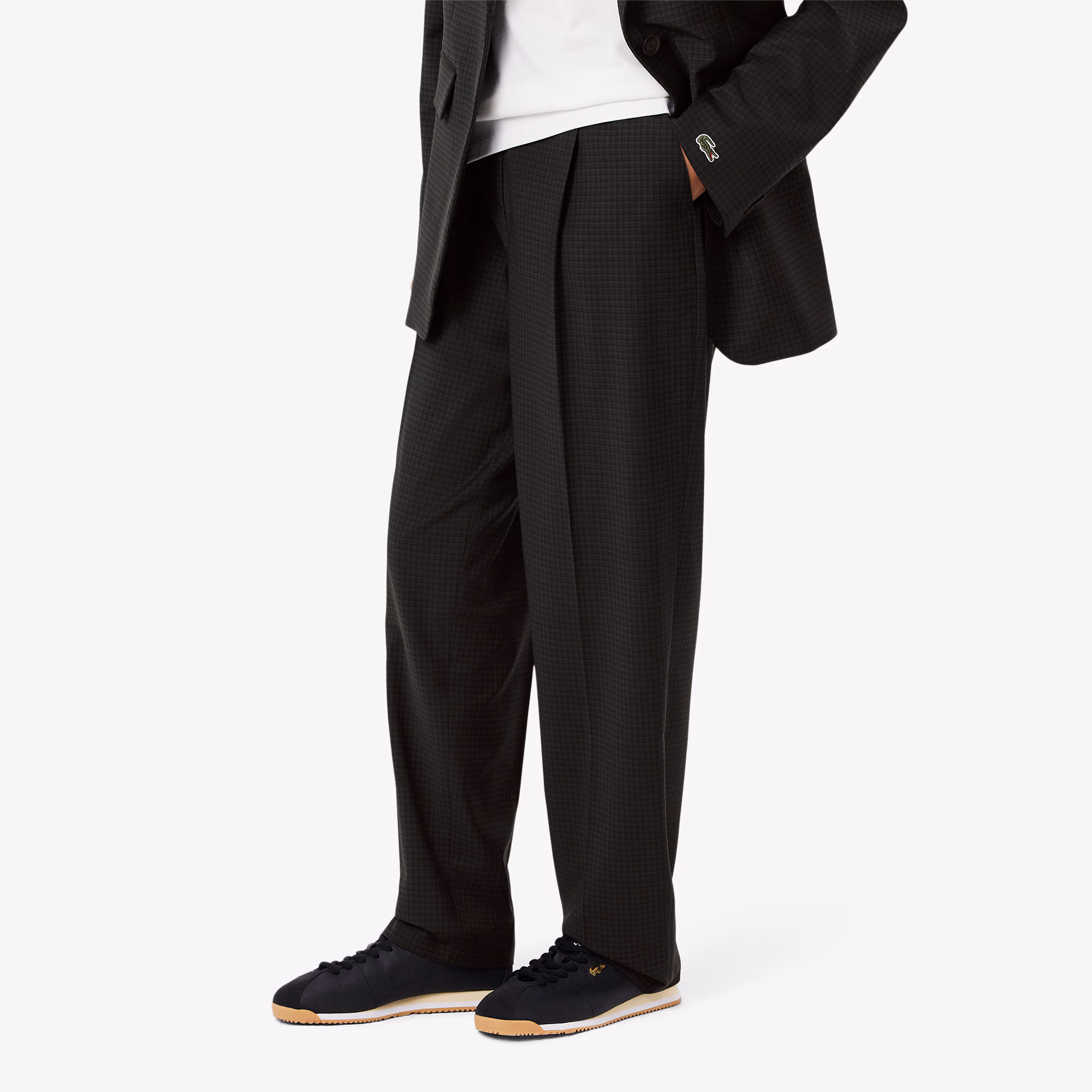 Women's Wide Fit Darted Plaid Pants