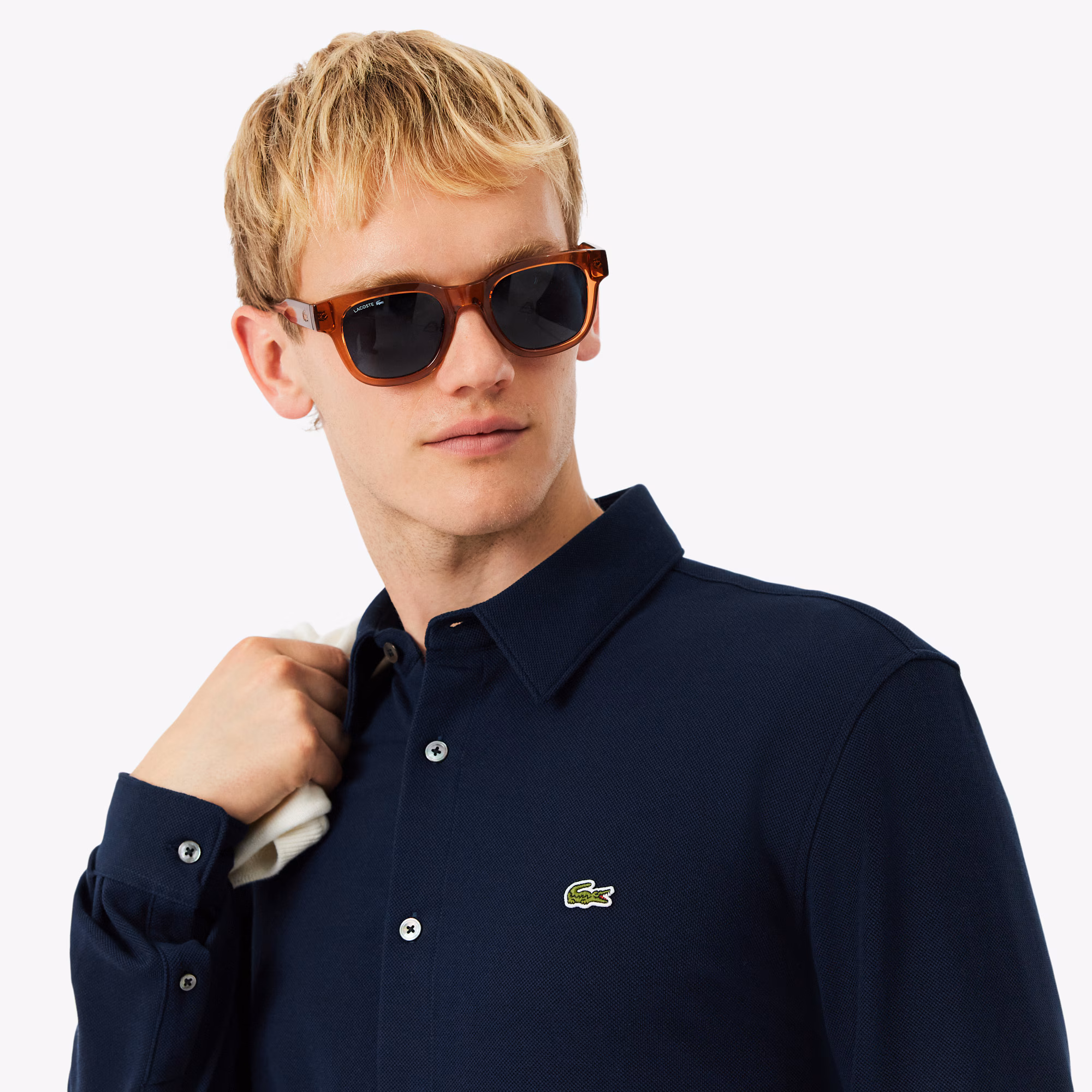 Men's Slim Fit Cotton Piqué Shirt