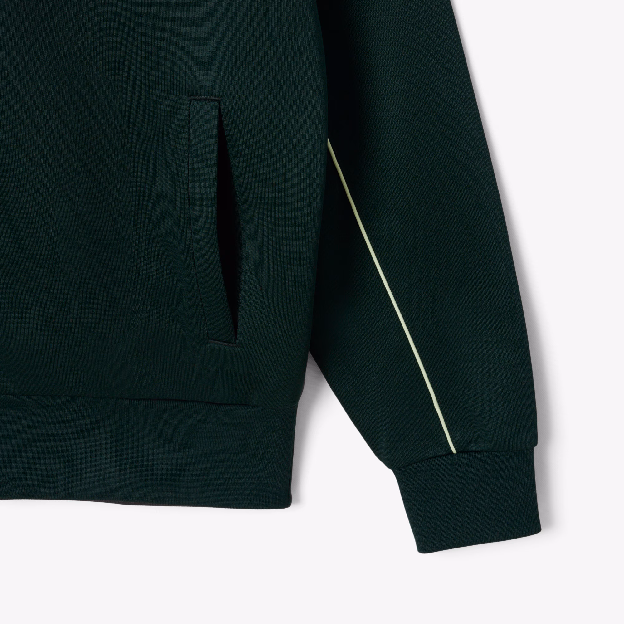 Men's Satin Effect Zip-Up Fleece Sweatshirt