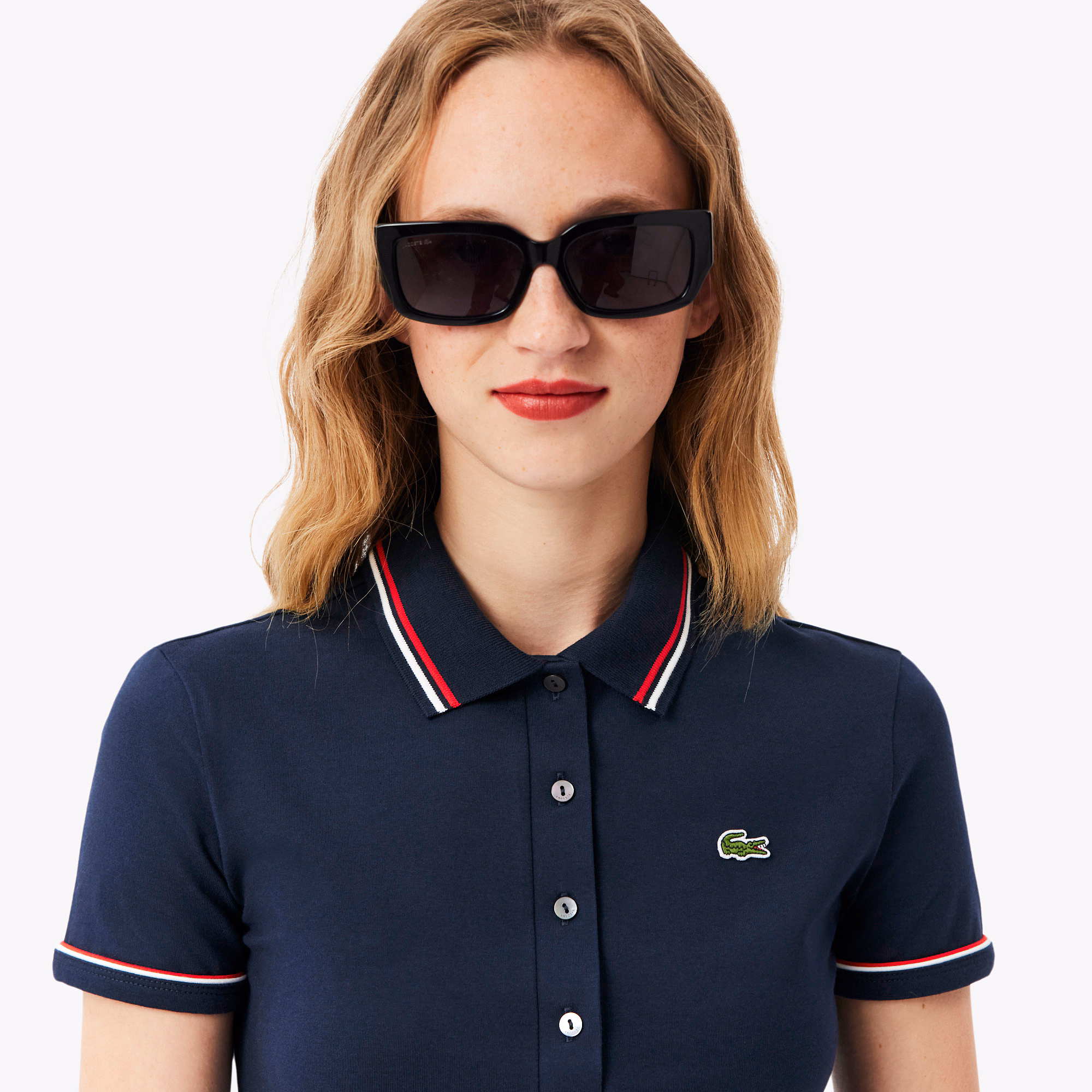 Women's L.12.D Slim Fit Trim Detail Polo