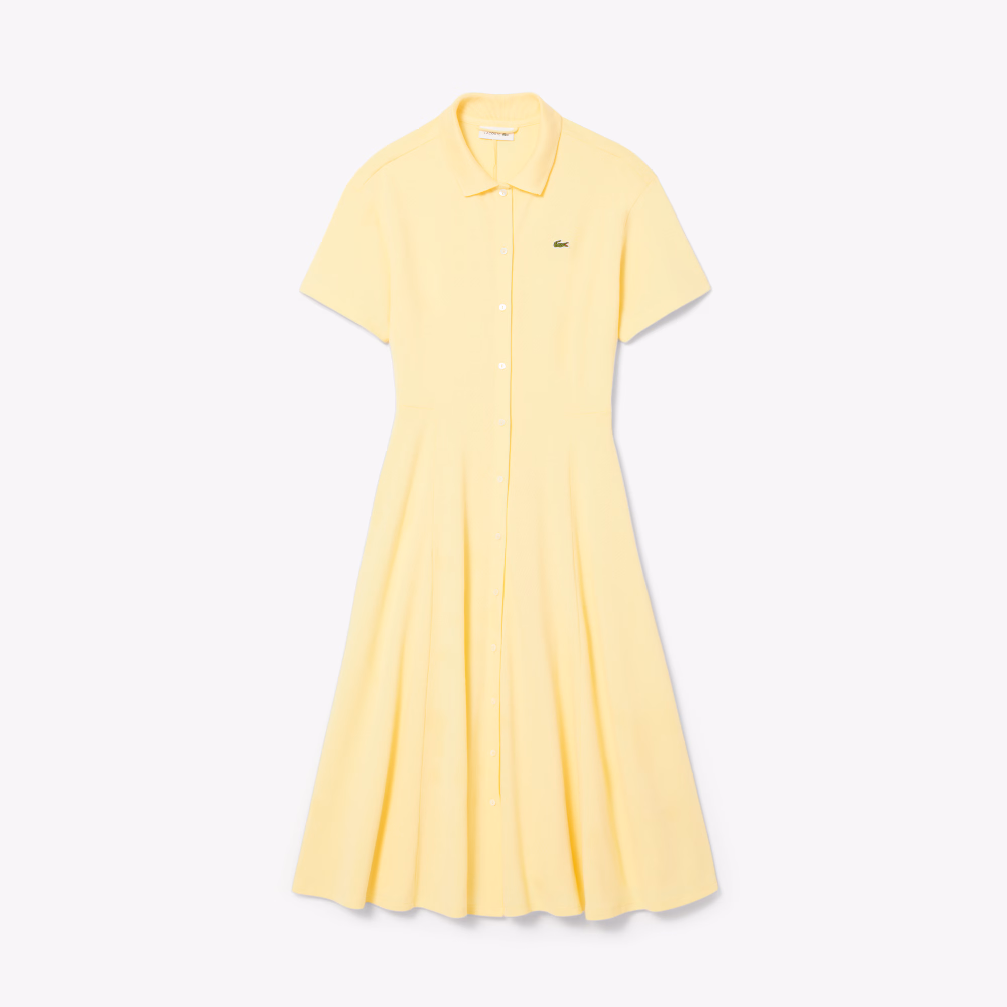 Women's Flared Mini-Piqué Polo Dress